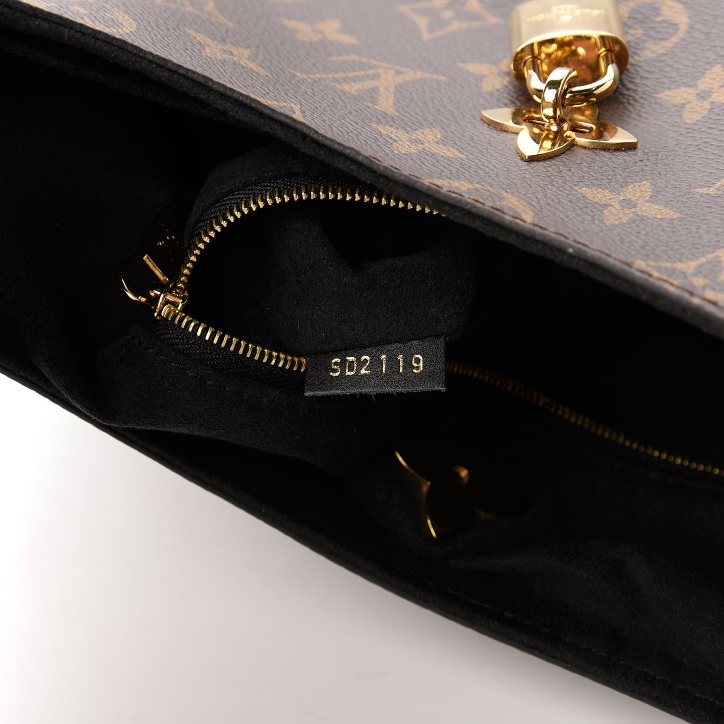 Monogram Flower Hobo Black