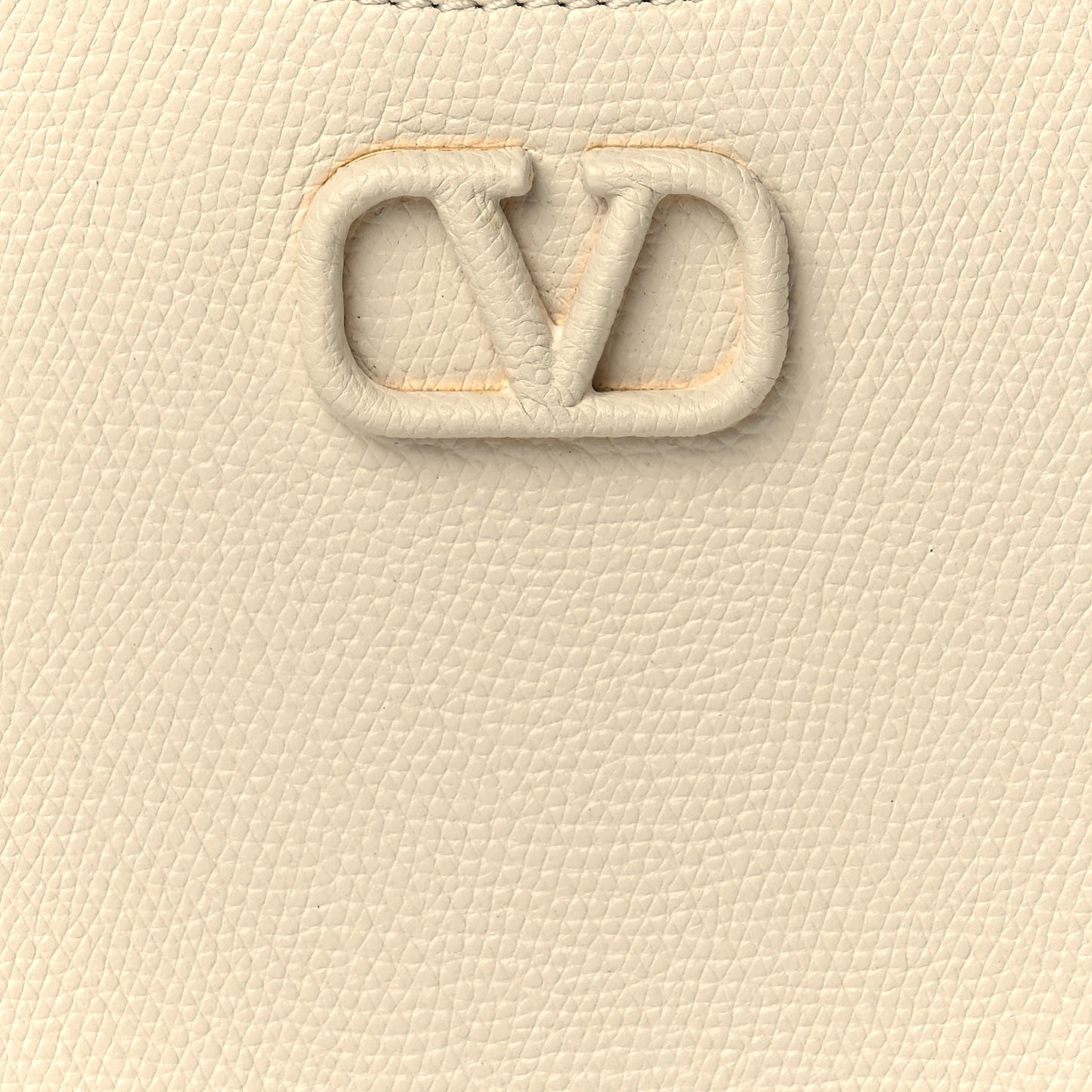 Calfskin Mini Vlogo Hobo Bag White