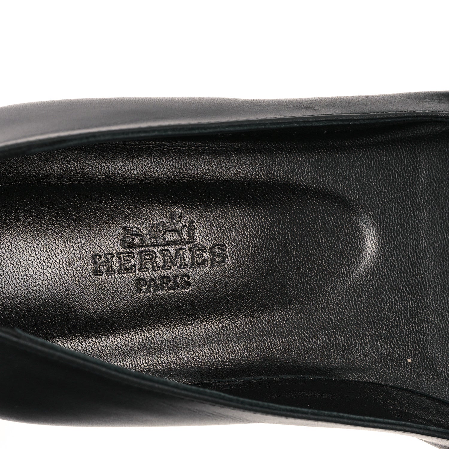 Hermes Calfskin Kelly Ballet Flats 37 Black 8 of 9