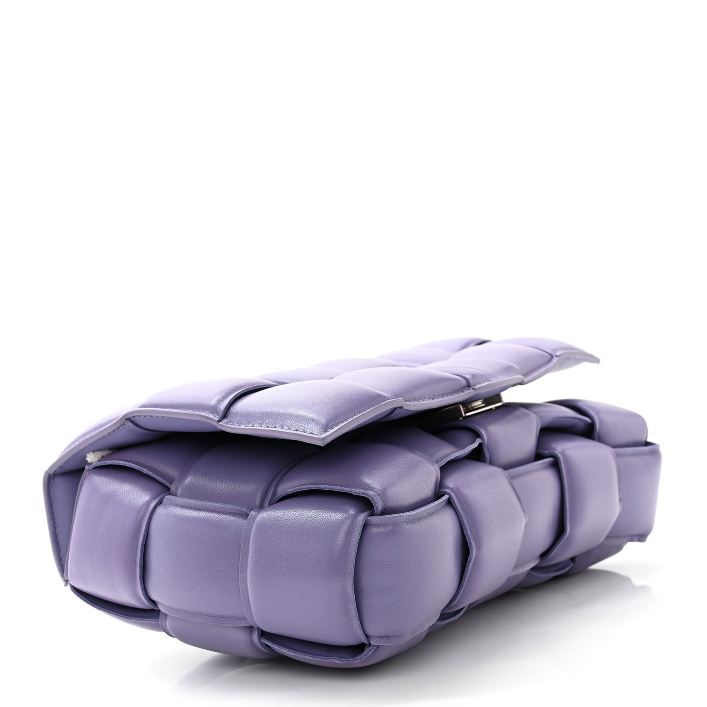 Nappa Maxi Intreccio Padded Cassette Crossbody Bag Lavender