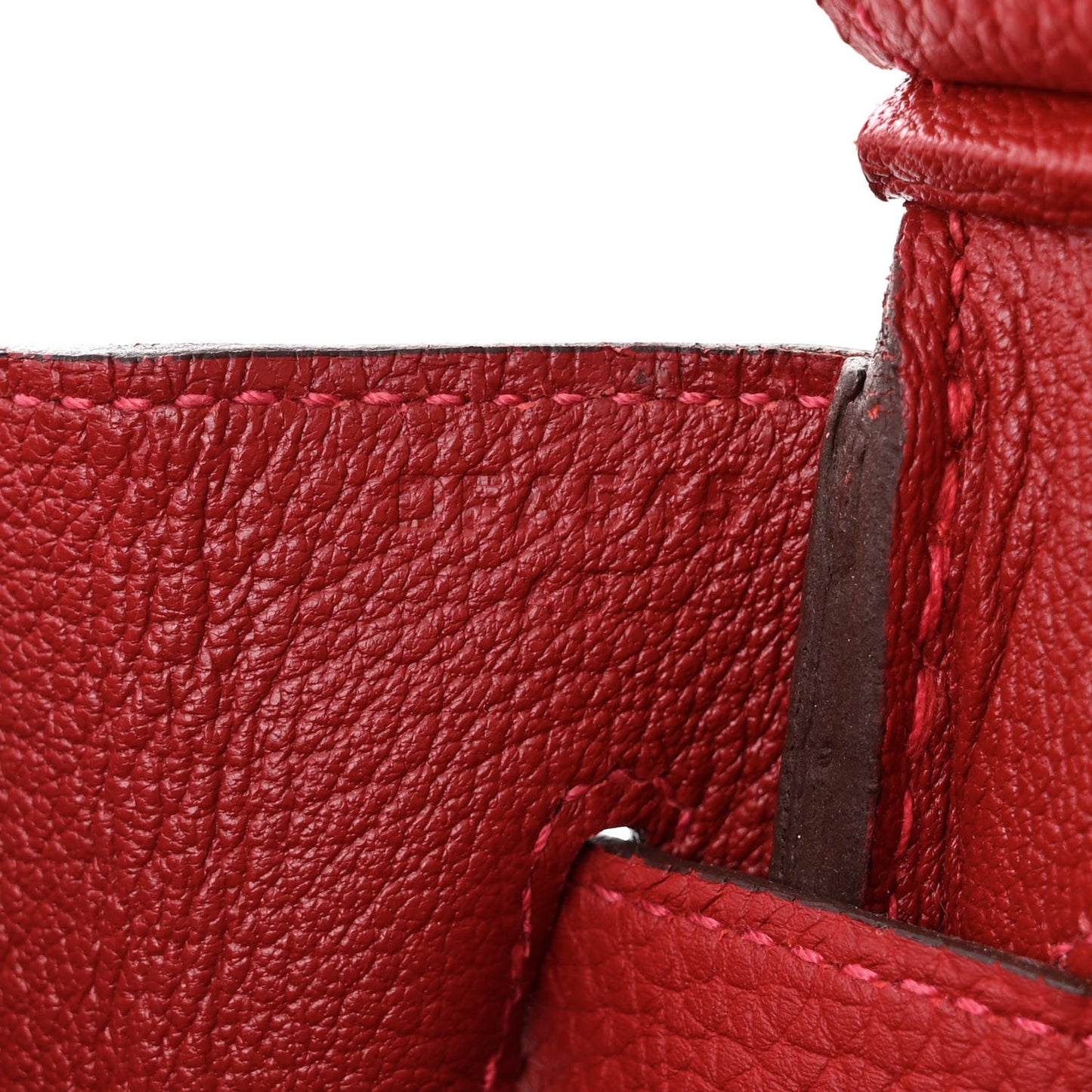 Taurillon Clemence Birkin 30 Rouge Piment