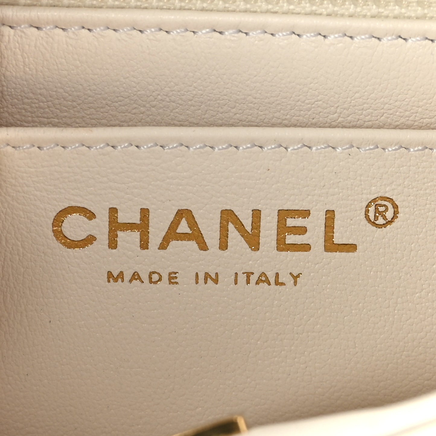 Aged Calfskin Quilted 2.55 Reissue Mini Flap White