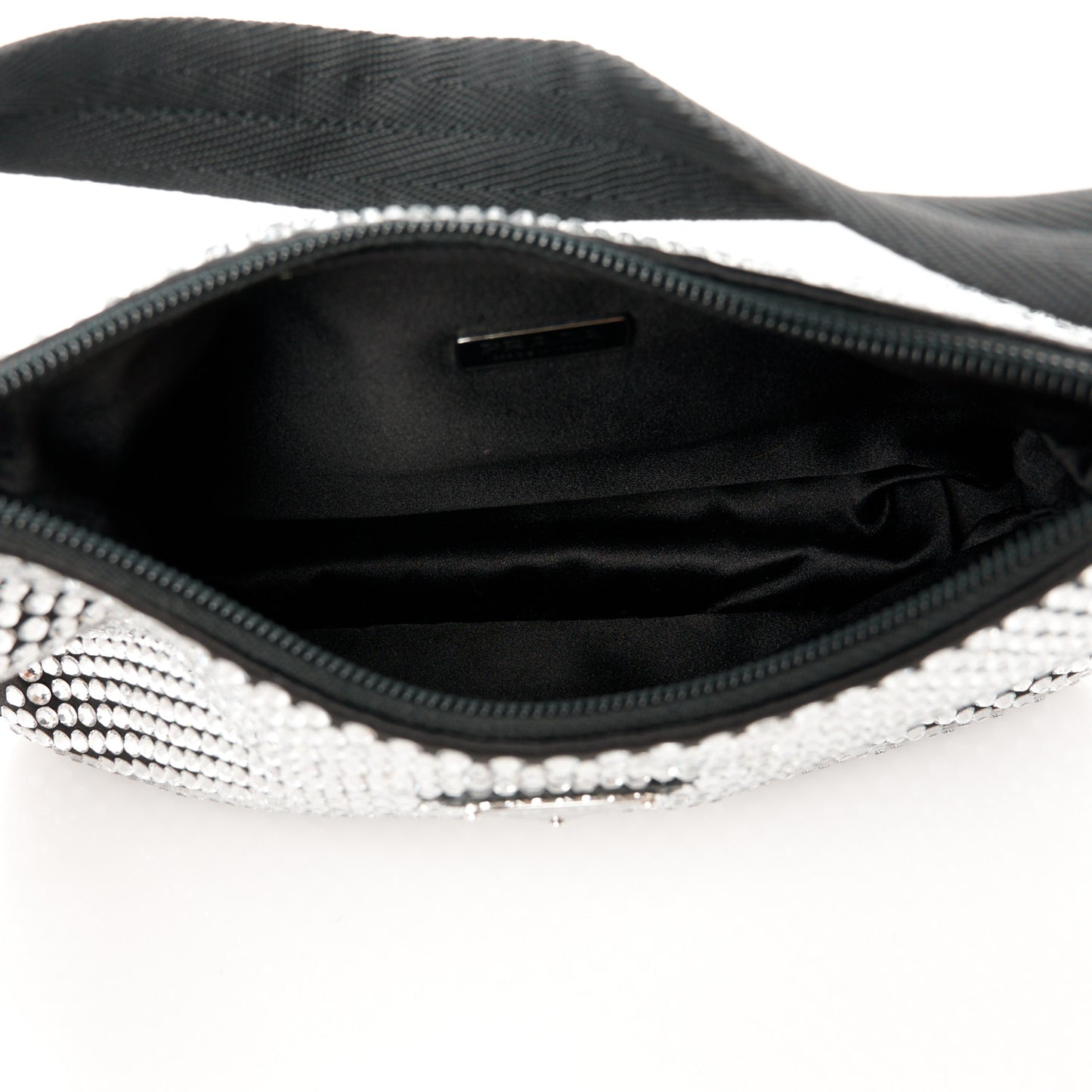 Satin Crystal Mini Re-Edition 2000 Bag Cristal