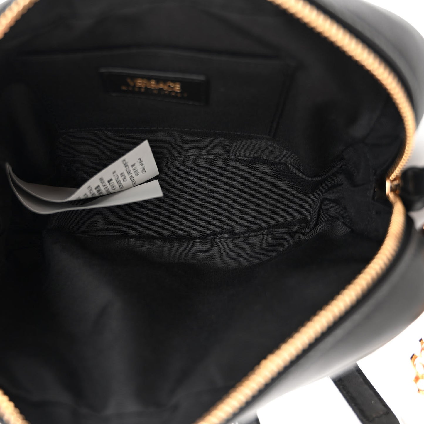 Nappa Quilted La Medusa Camera Bag Black