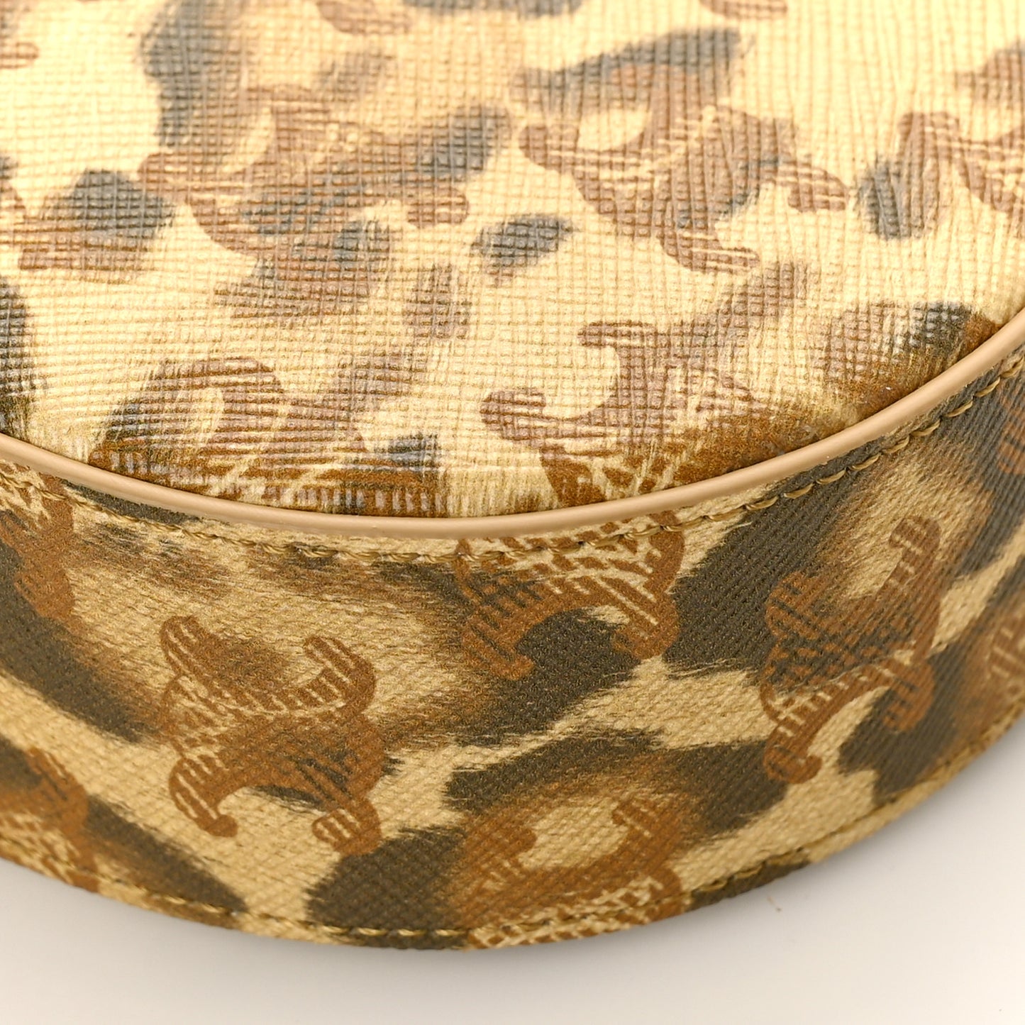 Canvas Calfskin Leopard Medium Tilly Triomphe Shoulder Bag