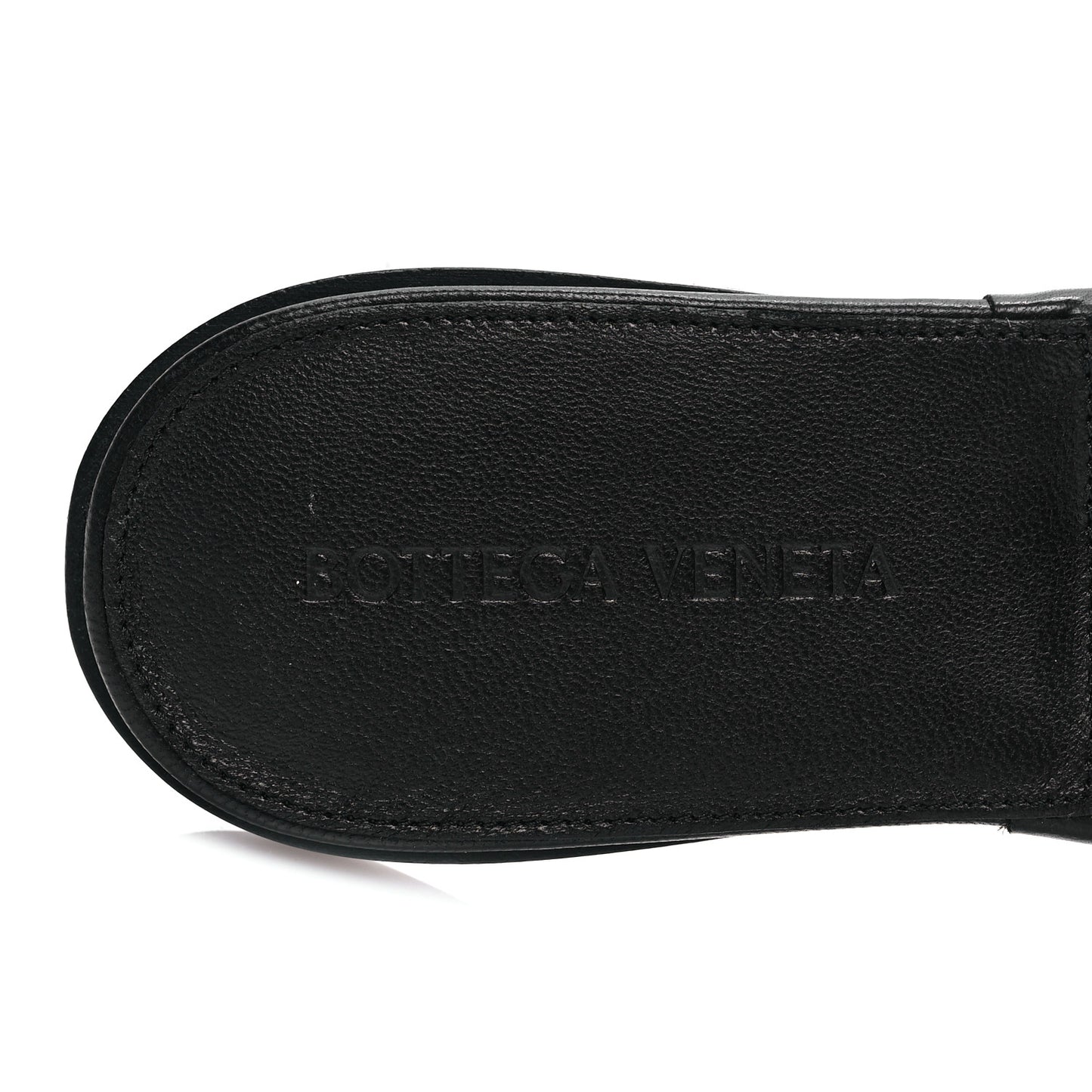 Nappa Quilted Rubber Lido Flat Sandals 36 Black