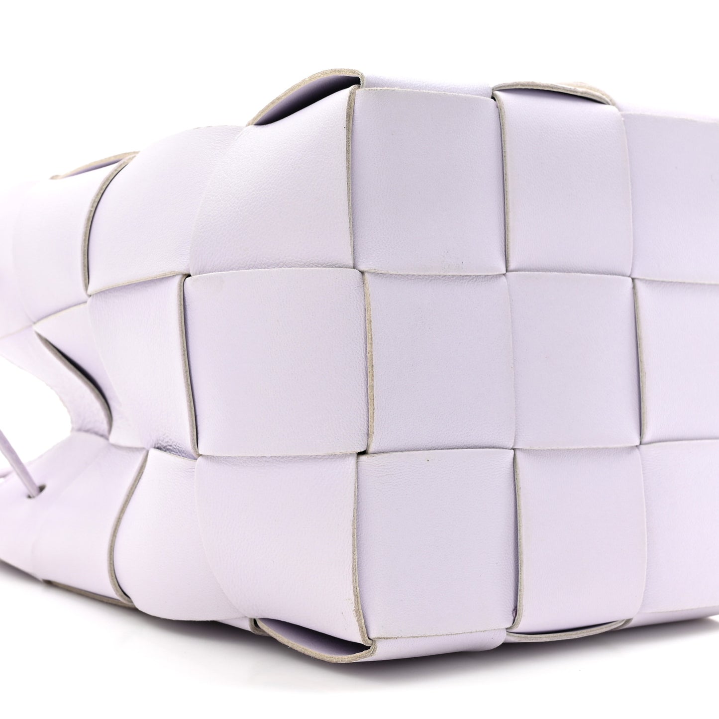 Calfskin Intreccio Small Cassette Bucket Bag Mirth Washed