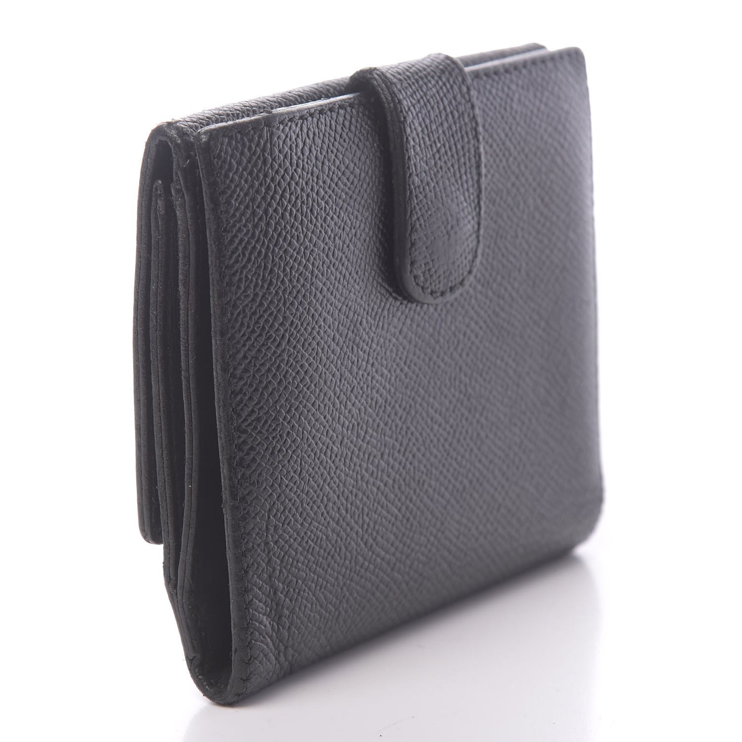 Caviar CC Flap Wallet Black