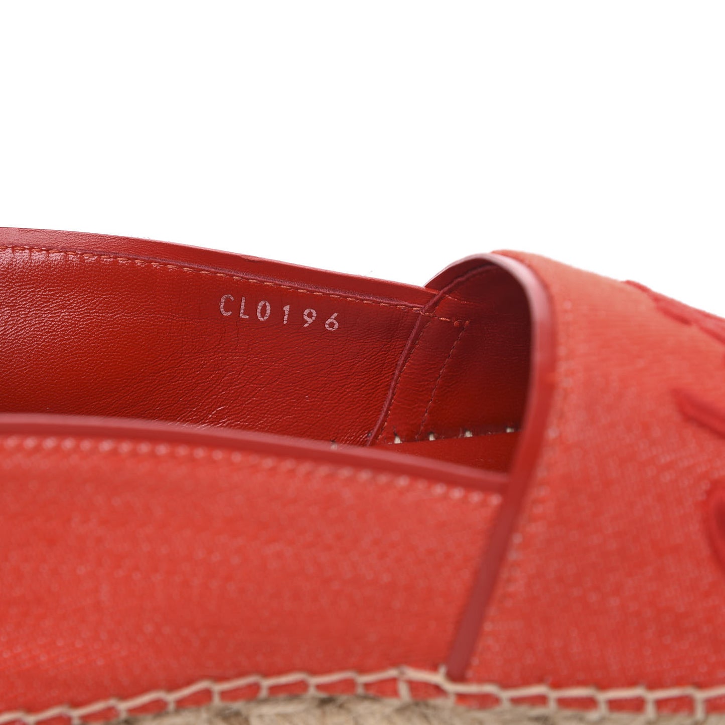 Canvas Waterfall Espadrille 40 Rouge