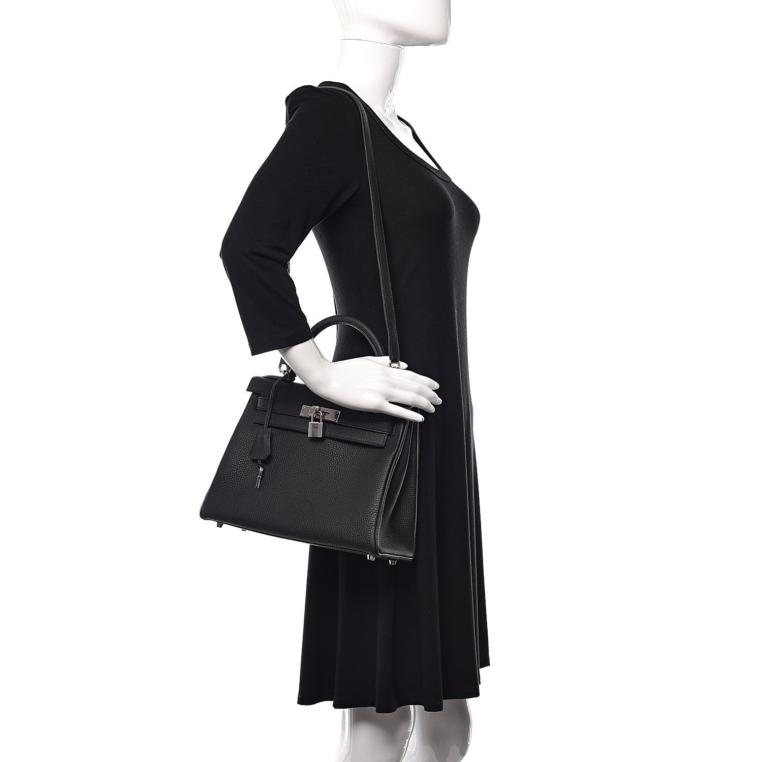 Hermes Togo Kelly Retourne 28 Black 2 of 12