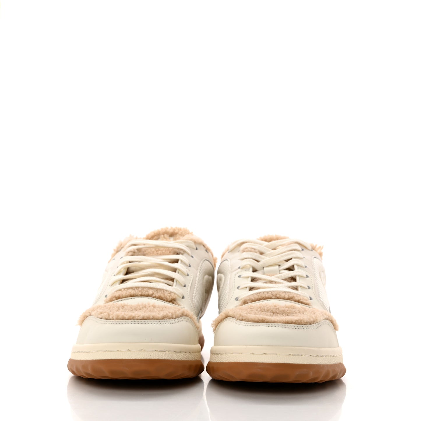 Calfskin Merino Wool Mens Mac80 Sneakers 8 Off White