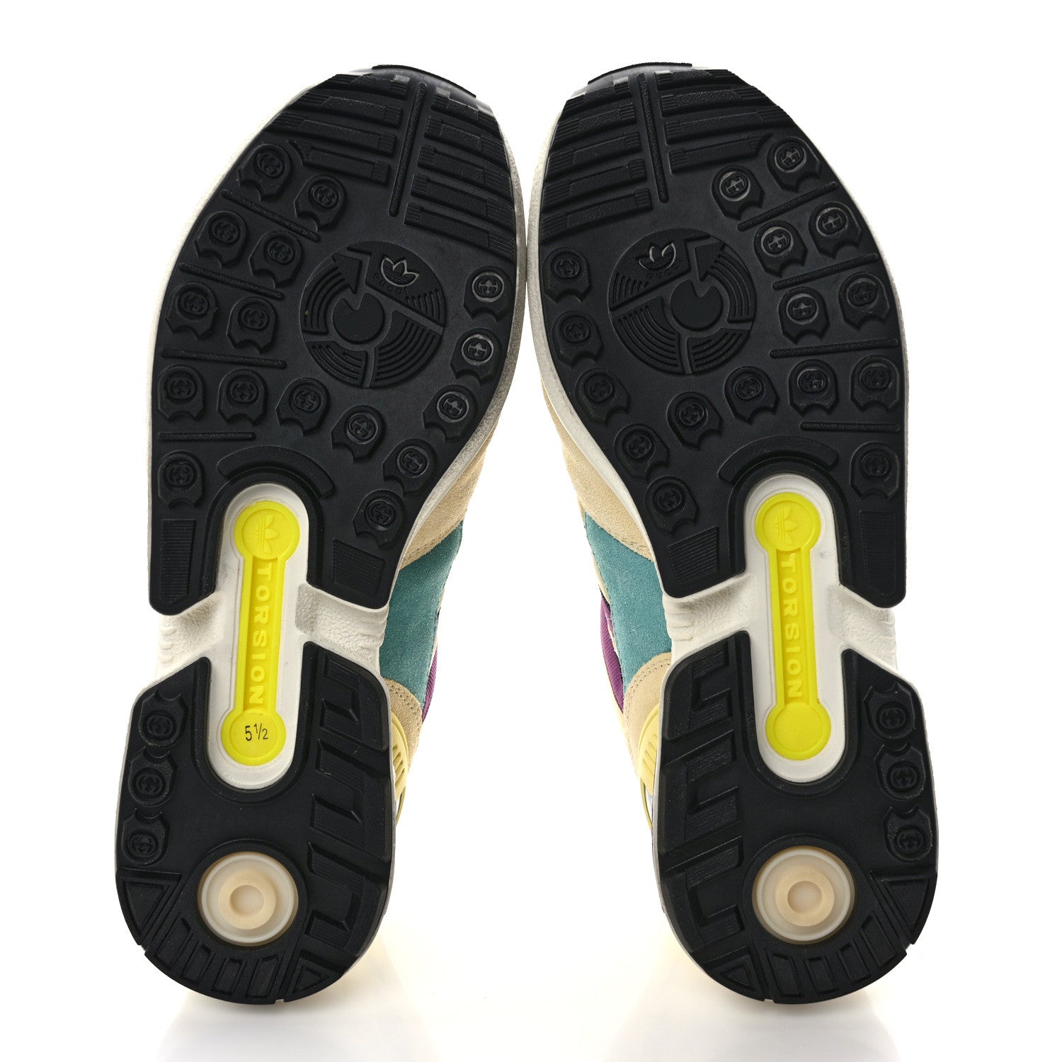 Gucci X ADIDAS Suede Madeira Nylon Jacquard GG Monogram Womens ZX8000 Sneakers 5.5 Butter Dusty Azure Shine Purple 6 of 9