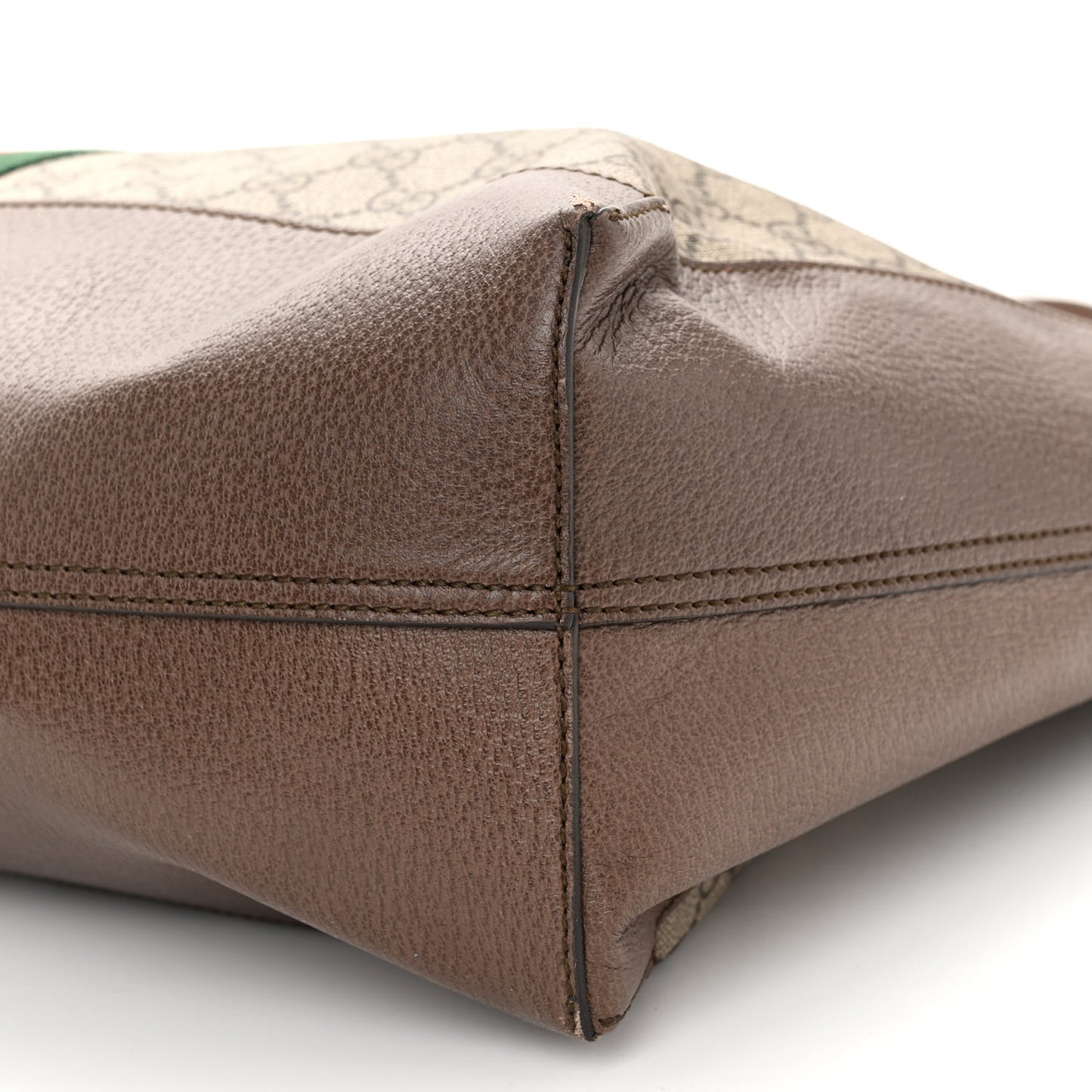 GG Supreme Monogram Web Ophidia Tote Brown
