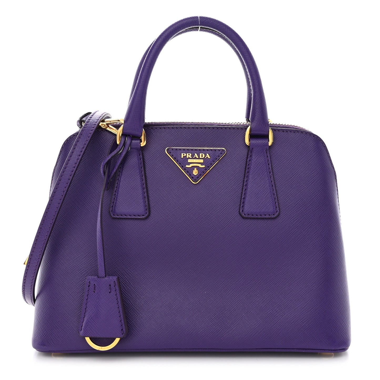 Saffiano Lux Small Promenade Tote Bluette Viola