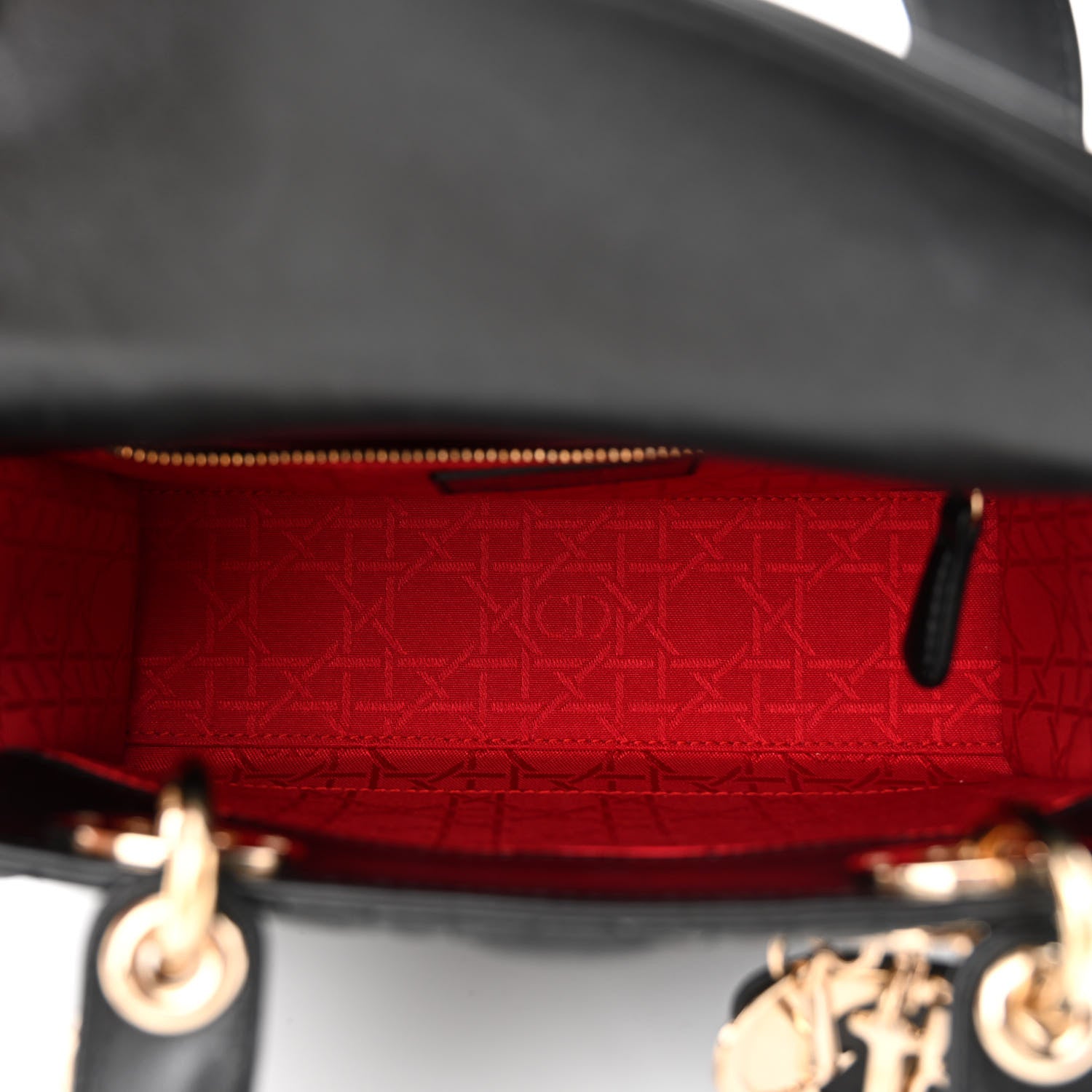 Christian Dior Lambskin Cannage Small Lucky Badges My Lady Dior Black 5 of 10