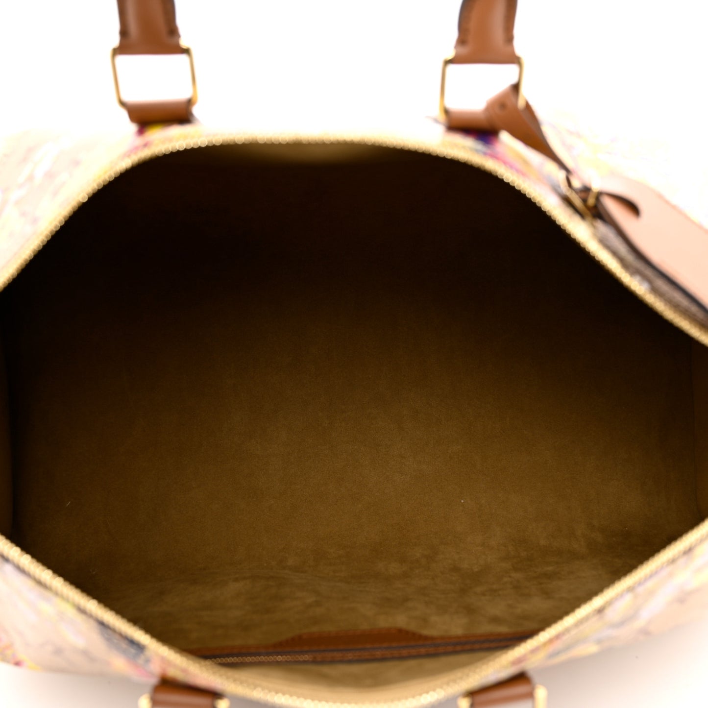 Metallic Monogram LV Garden Keepall Bandouliere 45 Gold