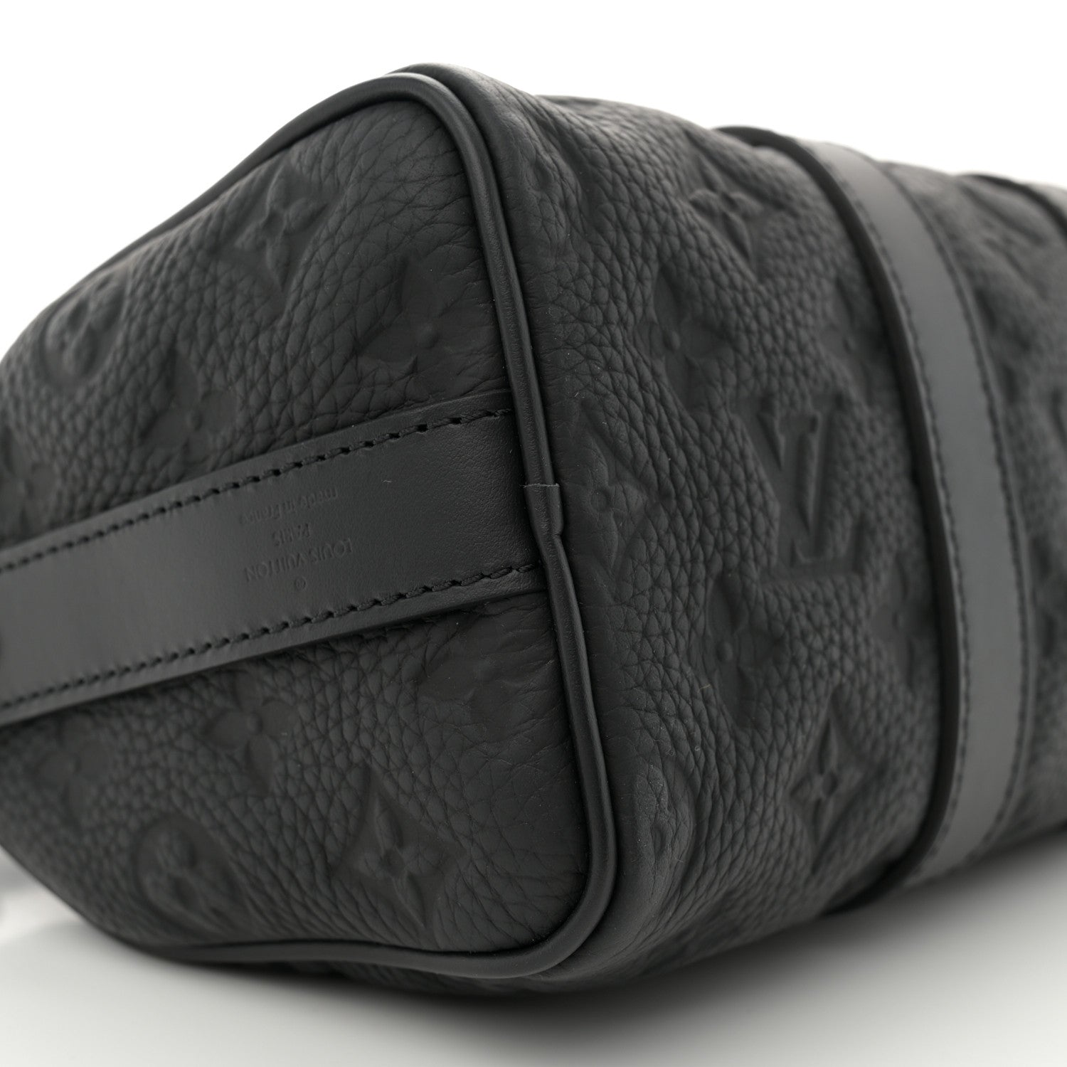 Louis Vuitton Monogram Taurillon Keepall Bandouliere 25 Black 8 of 9