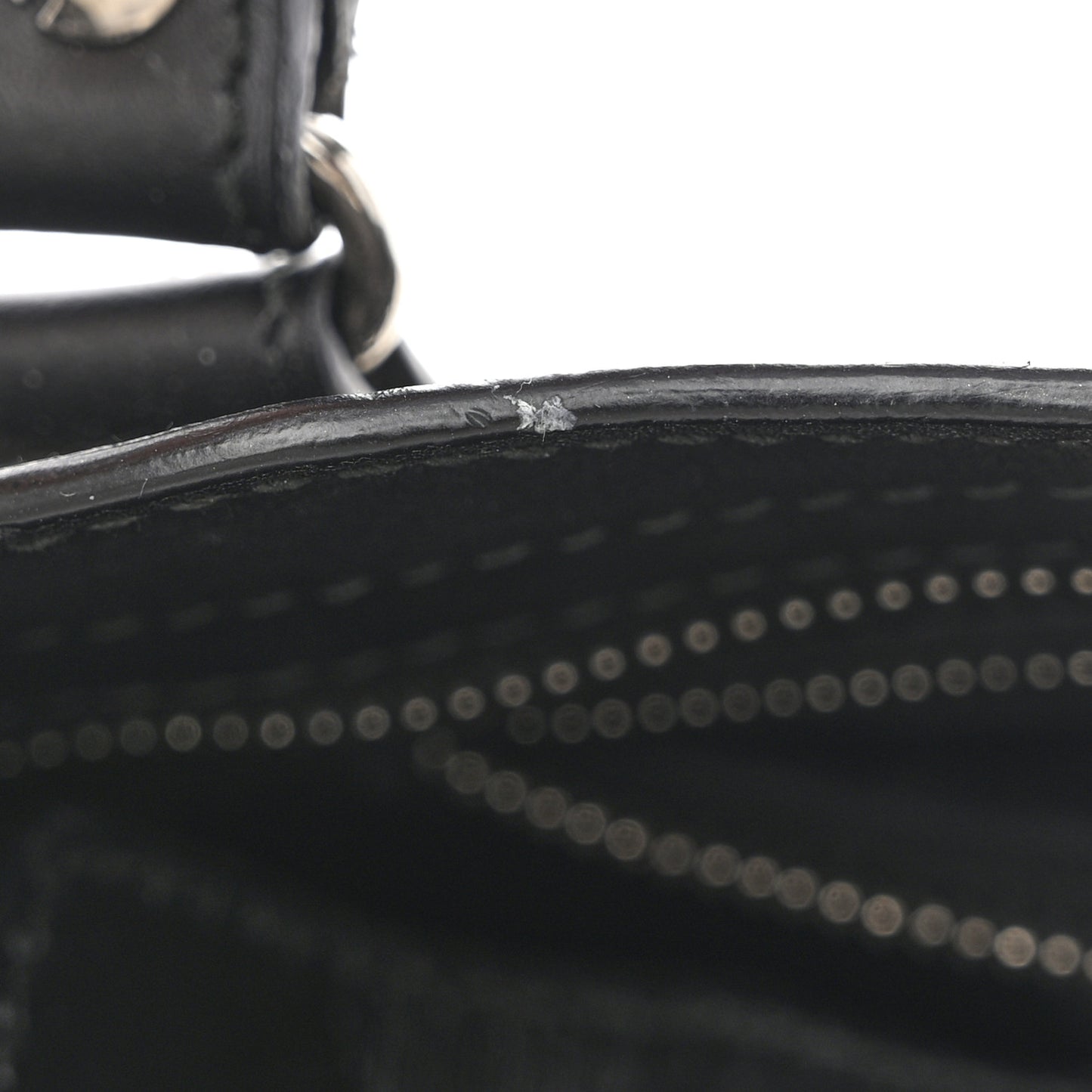 Canvas Satin Calfskin Diagonal Allover Logo Print Classic Silver Hardware Mini City Natural Black