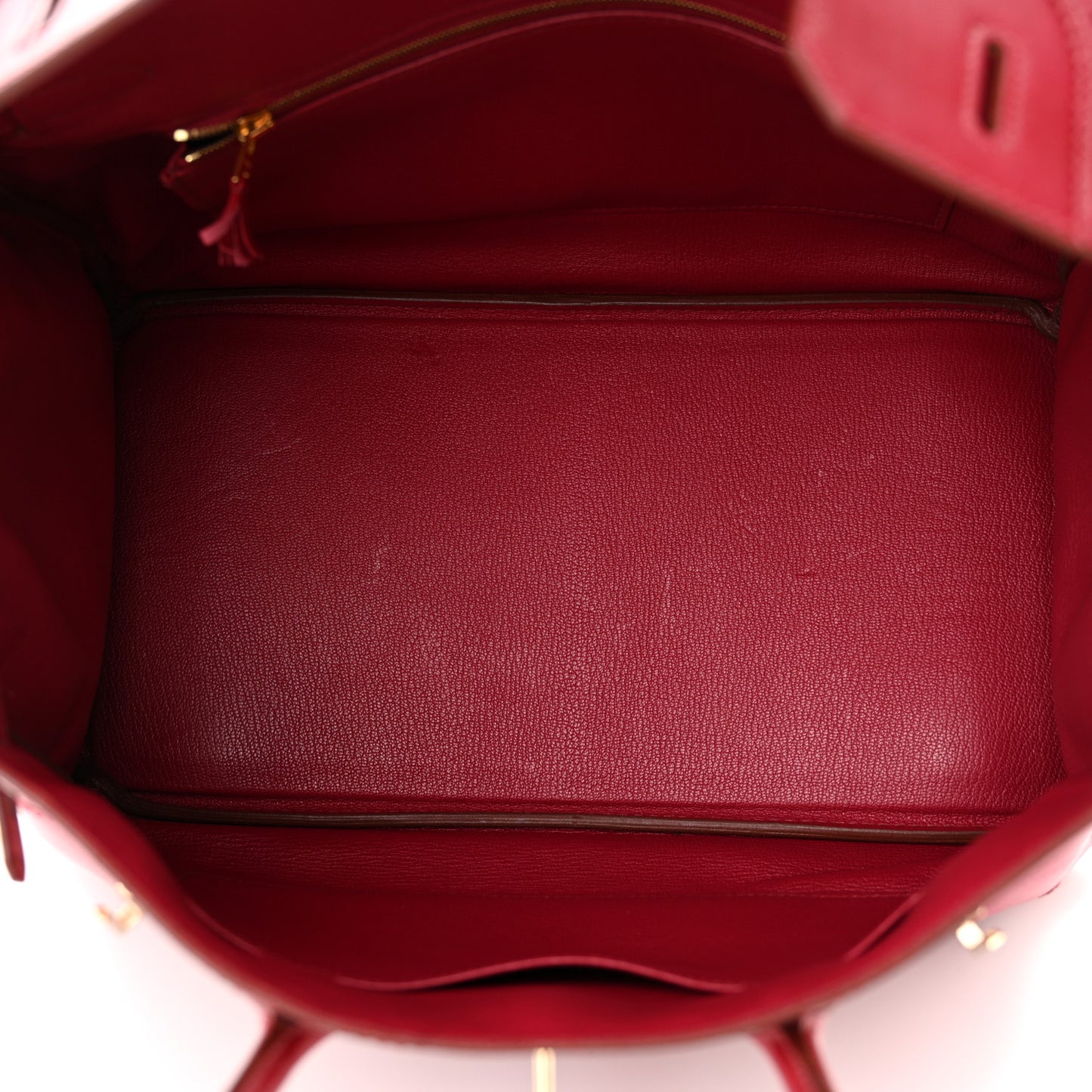 Tadelakt Ghillies Birkin 35 Rubis