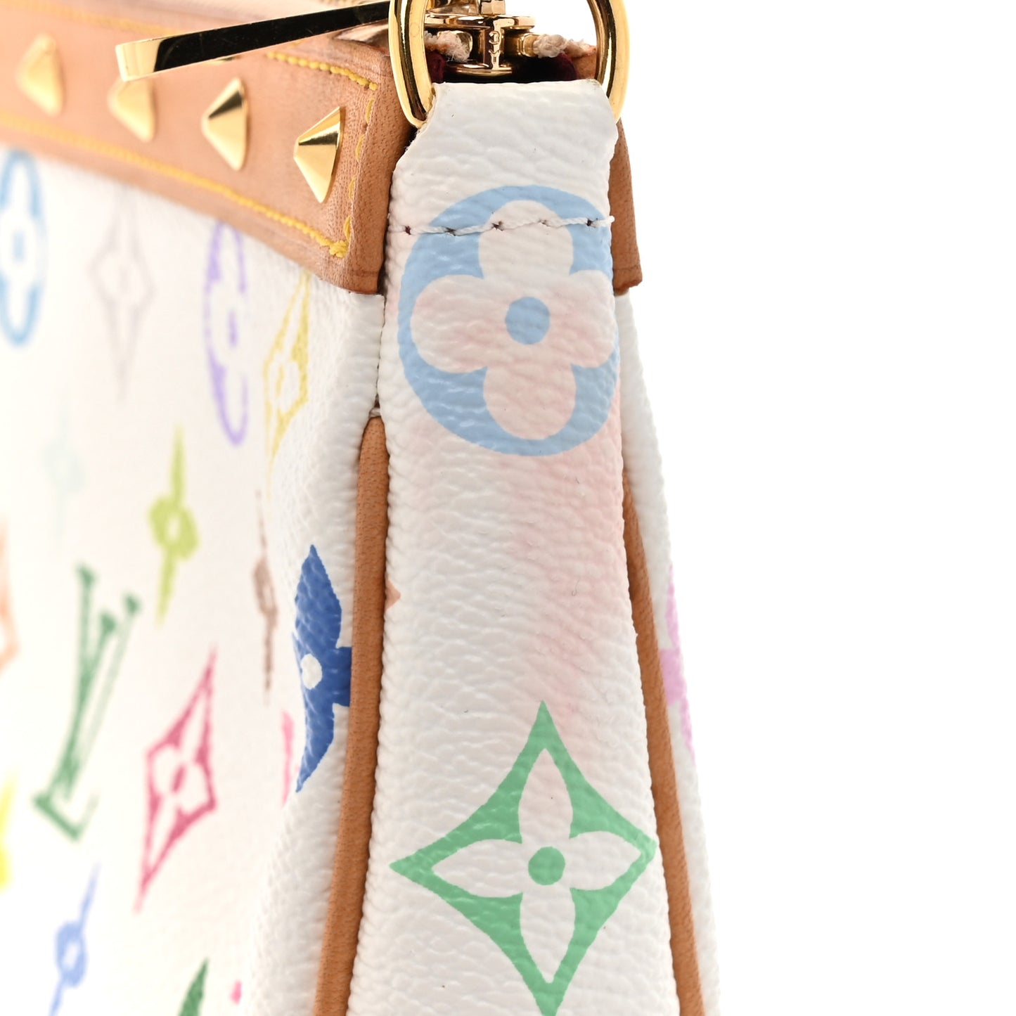Monogram Multicolor Pochette Accessories White