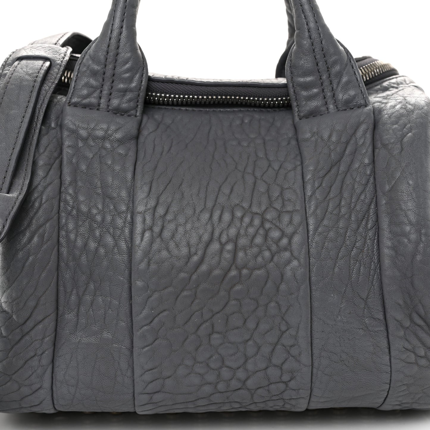 Pebbled Lambskin Rockie Tundra Antique Silver Hardware