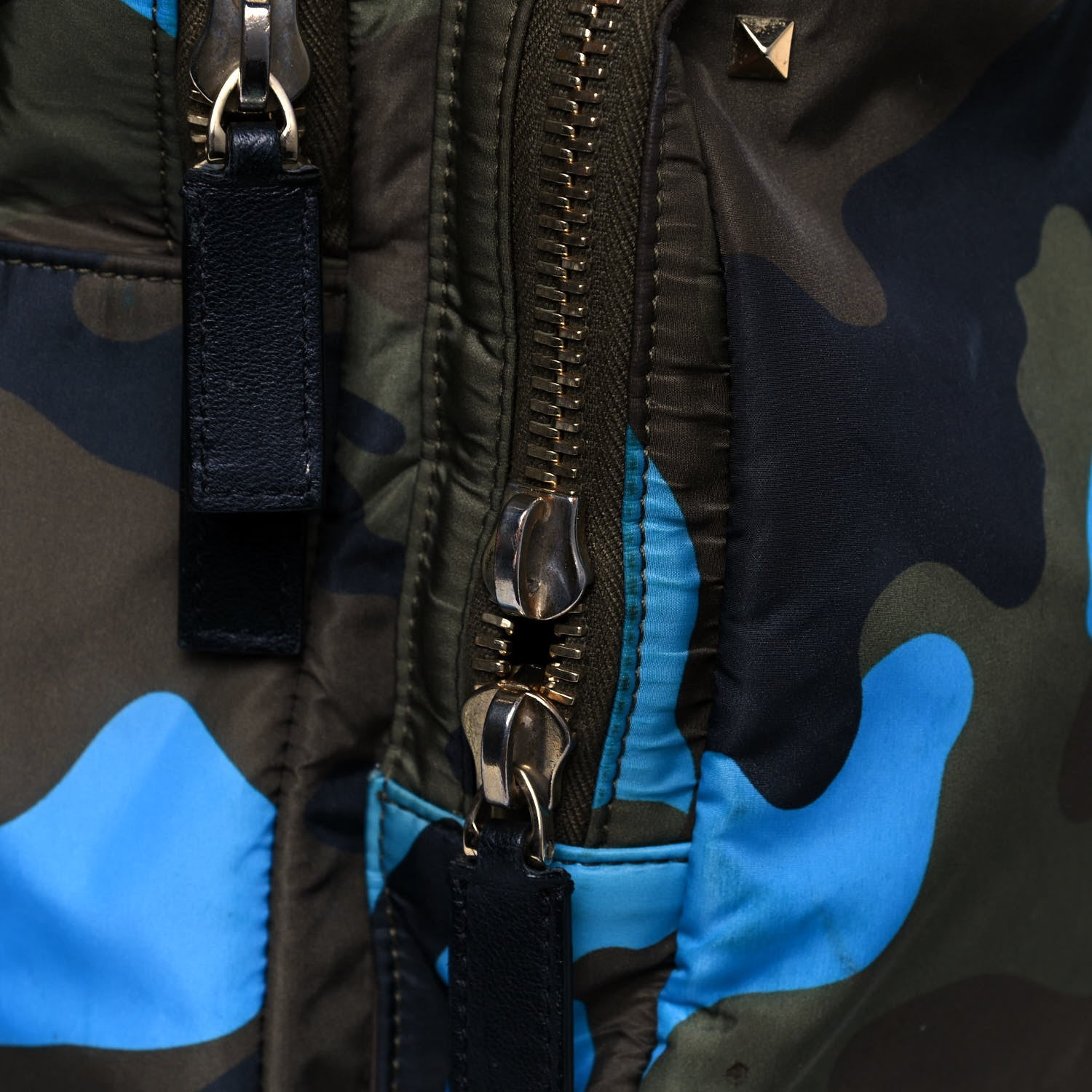 Valentino Garavani Nylon Camouflage Backpack Green Blue Fluo 21 of 21