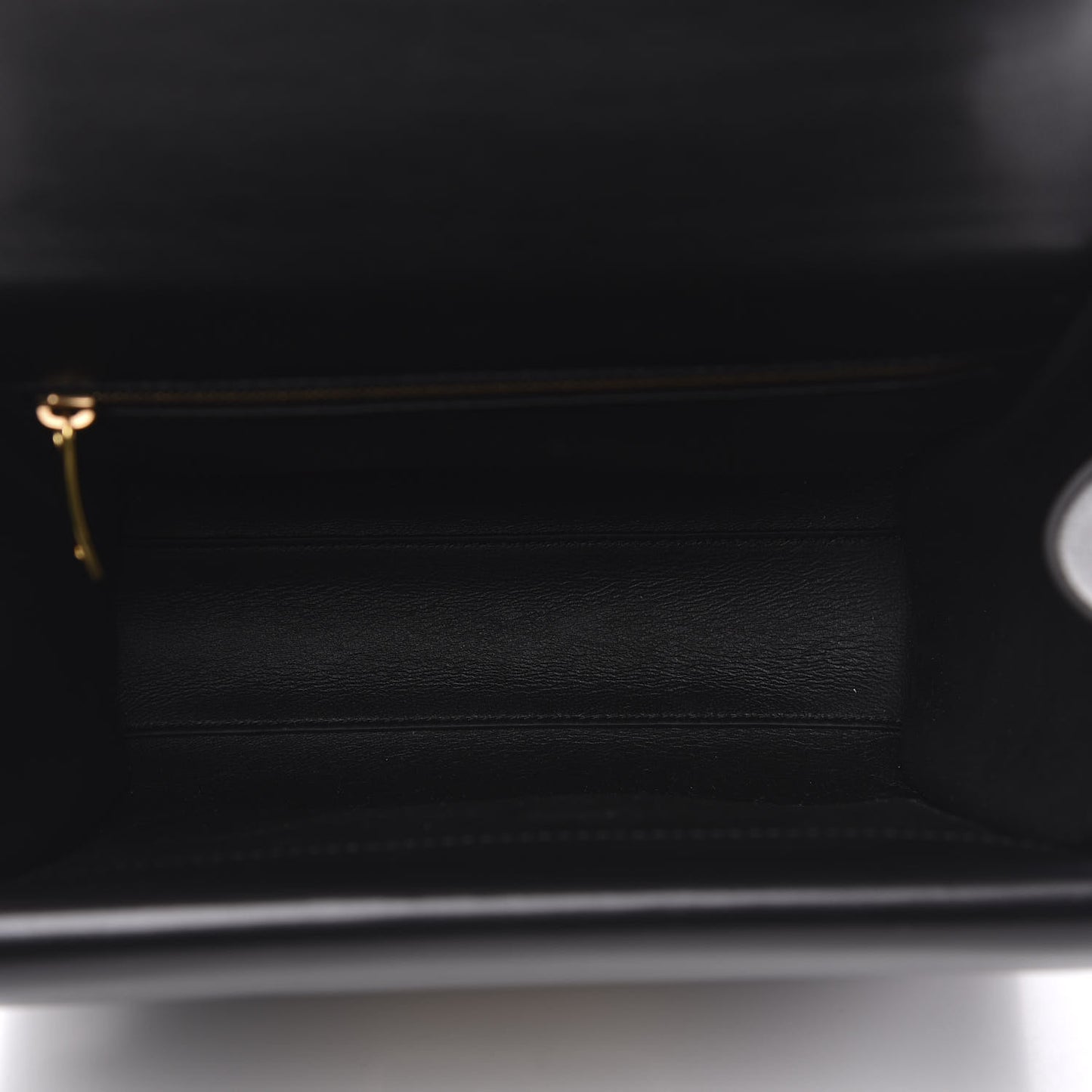 Box Calfskin Nappa Clip Bag Black