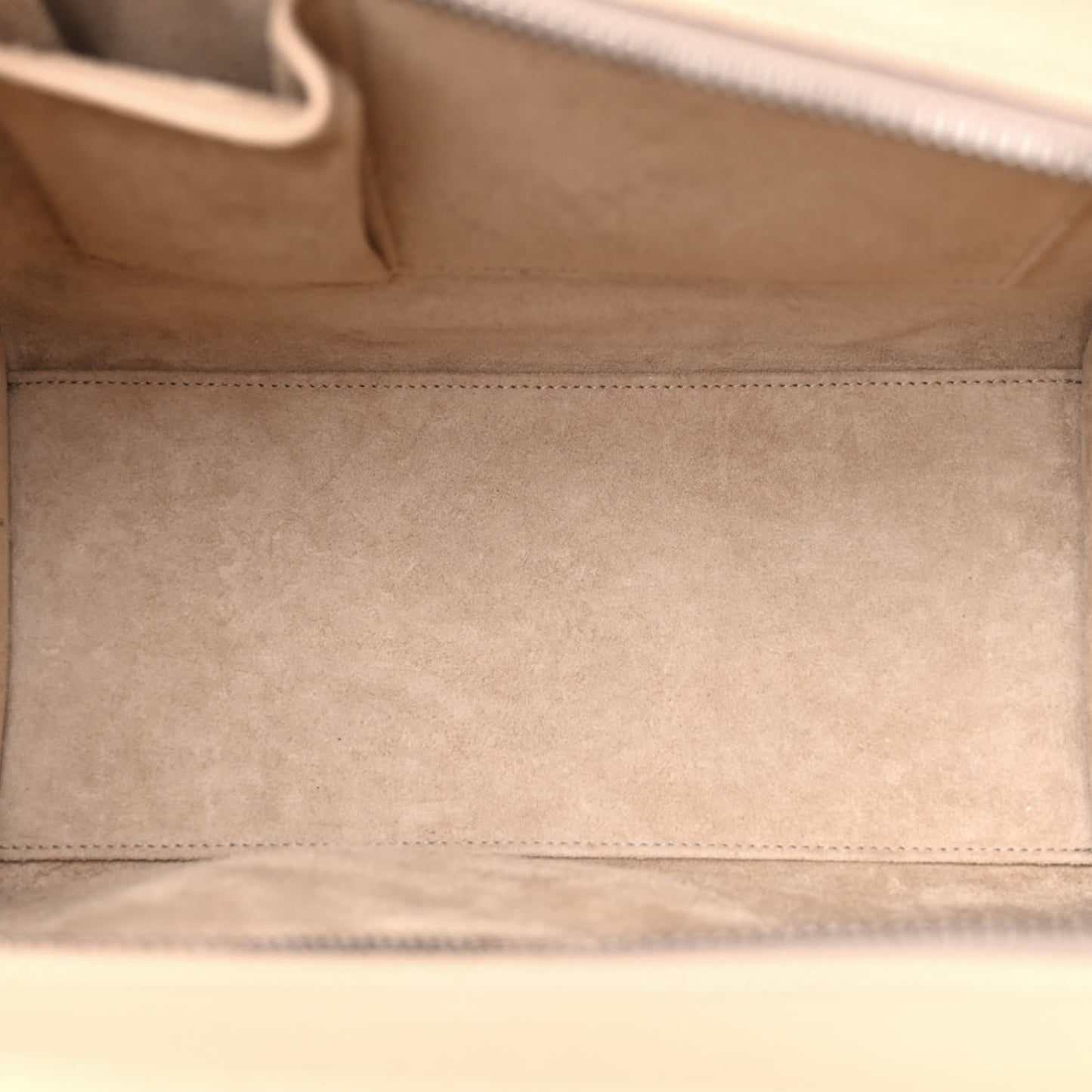 Drummed Calfskin Micro Luggage Dune