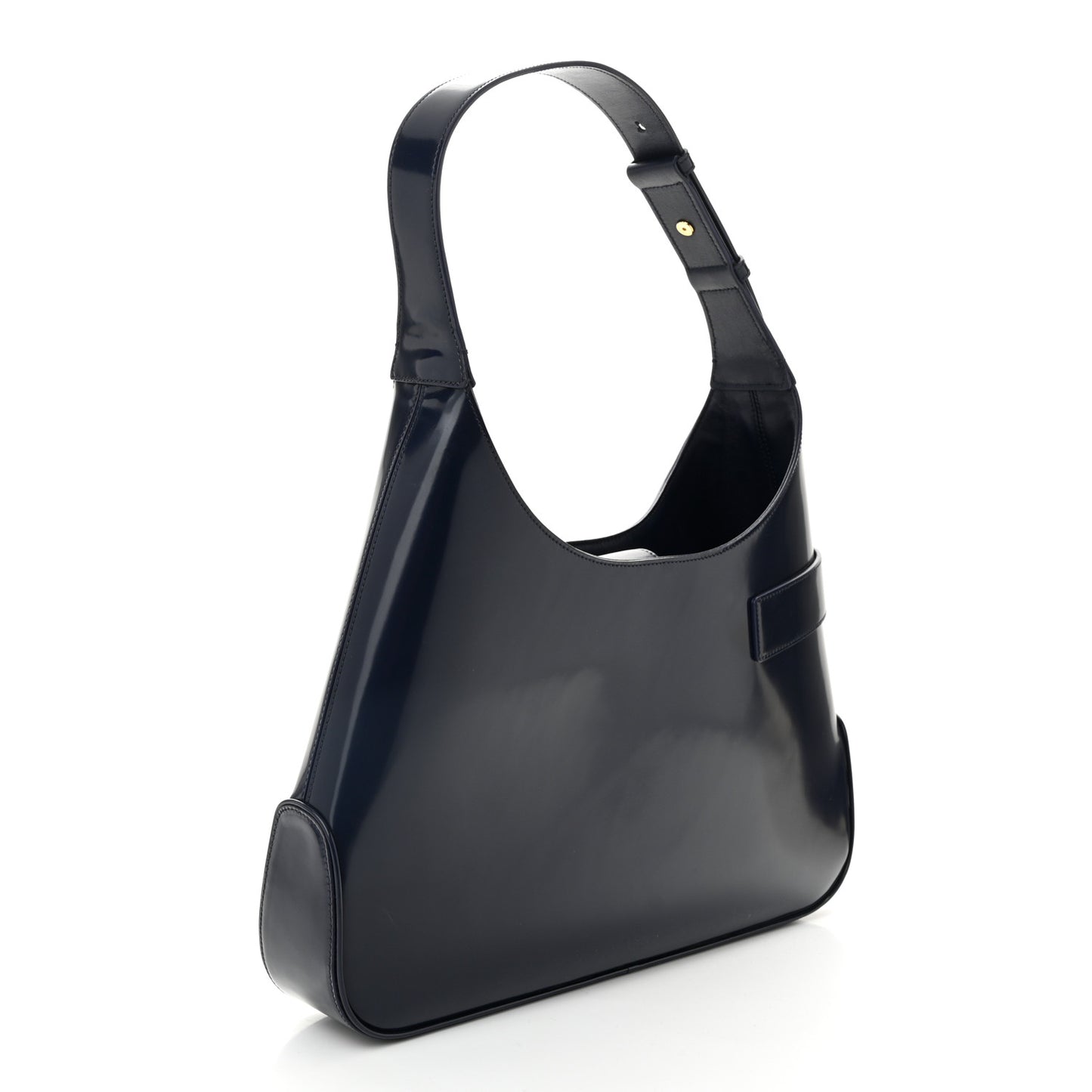Brushed Calfskin Gancini Hobo Midnight