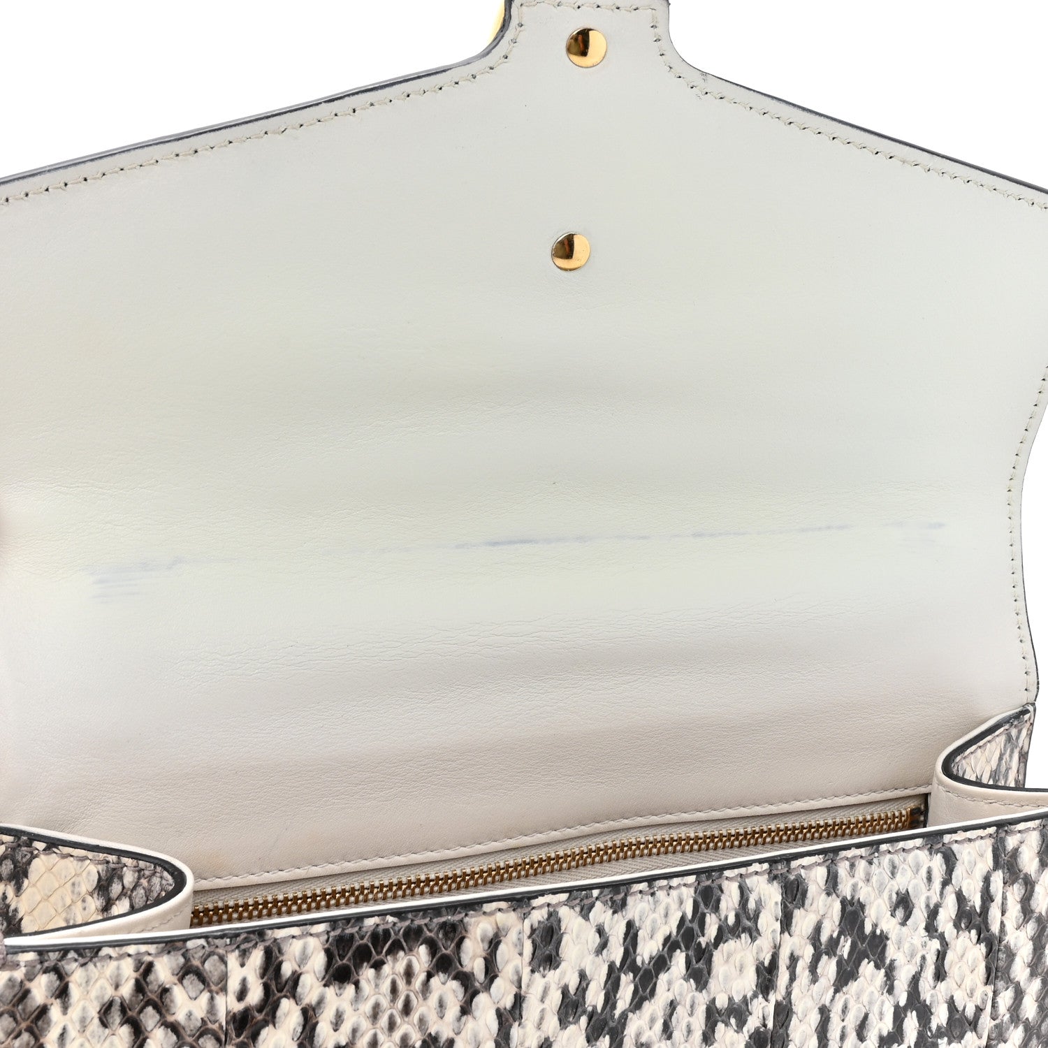 Gucci Snakeskin Small Sylvie Shoulder Bag Roccia 11 of 11