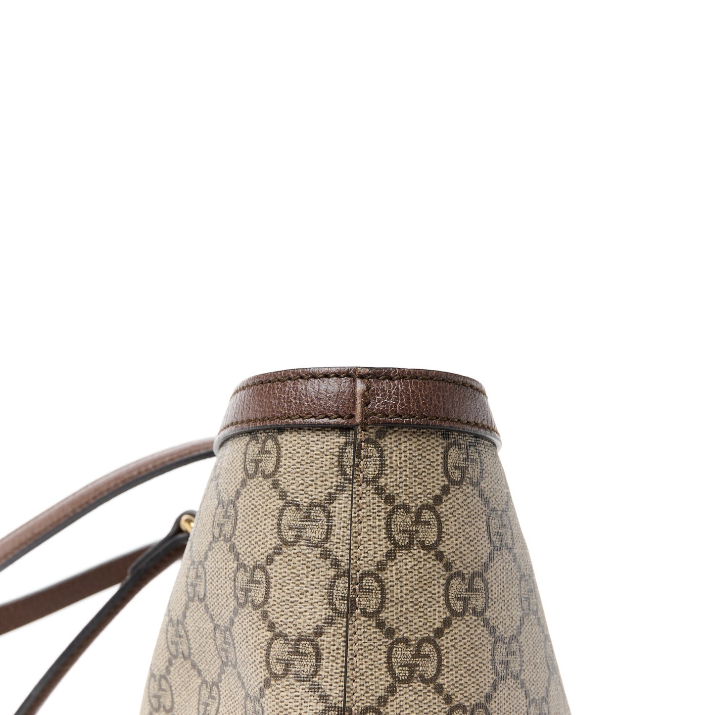 GG Supreme Monogram Medium Ophidia Shopping Tote Brown