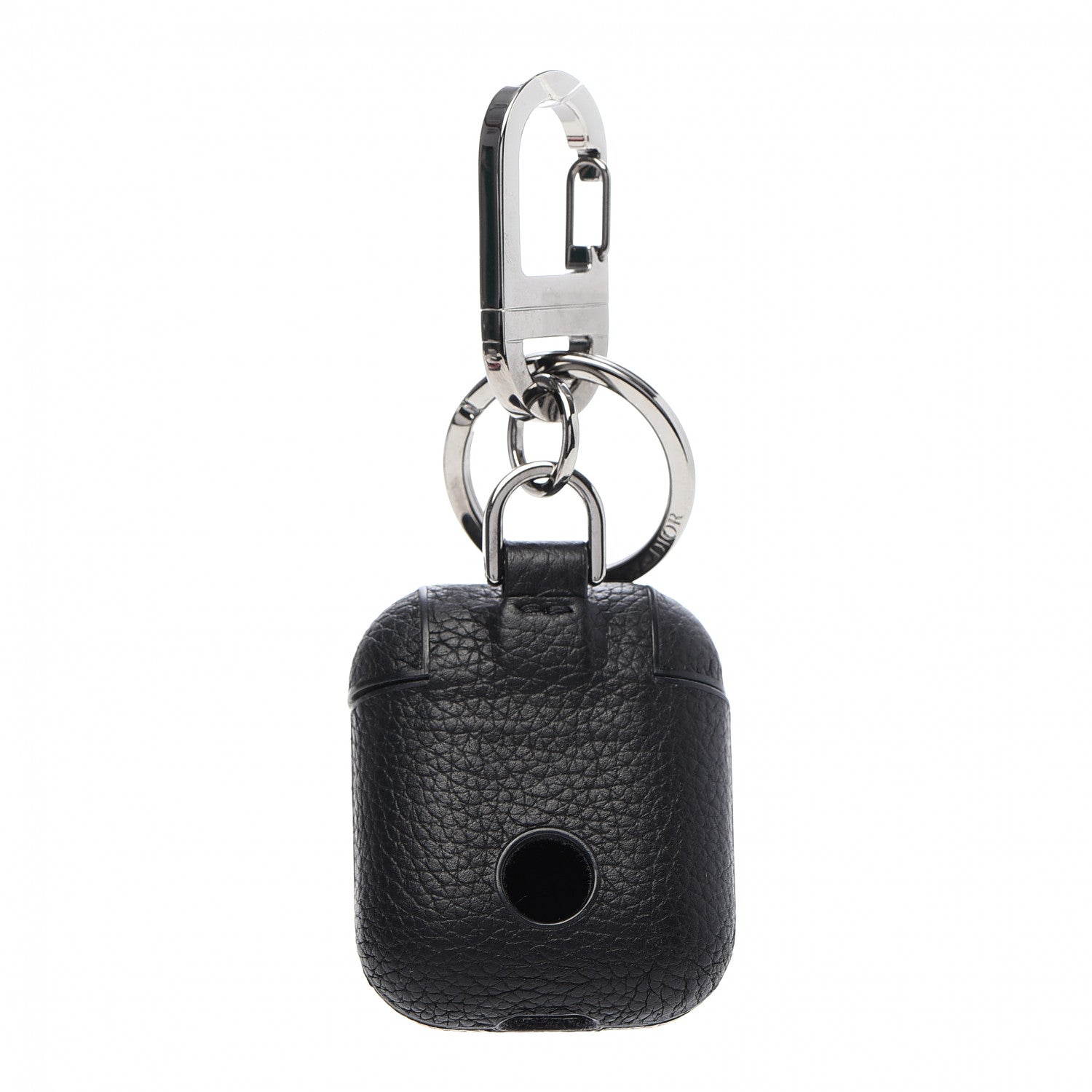 Christian Dior X SHAWN STUSSY Grained Calfskin Airpods Case Black 3 of 5