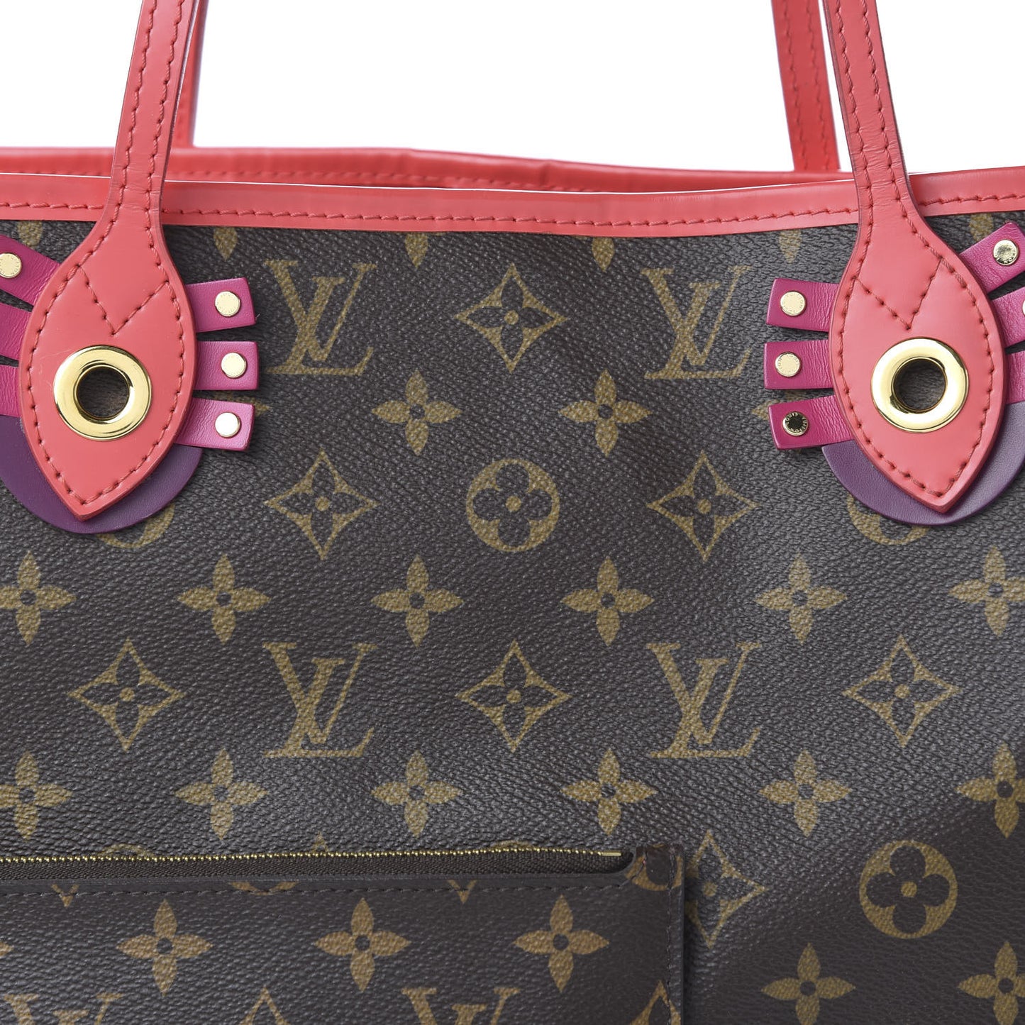 Monogram Totem Neo Neverfull MM Flamingo
