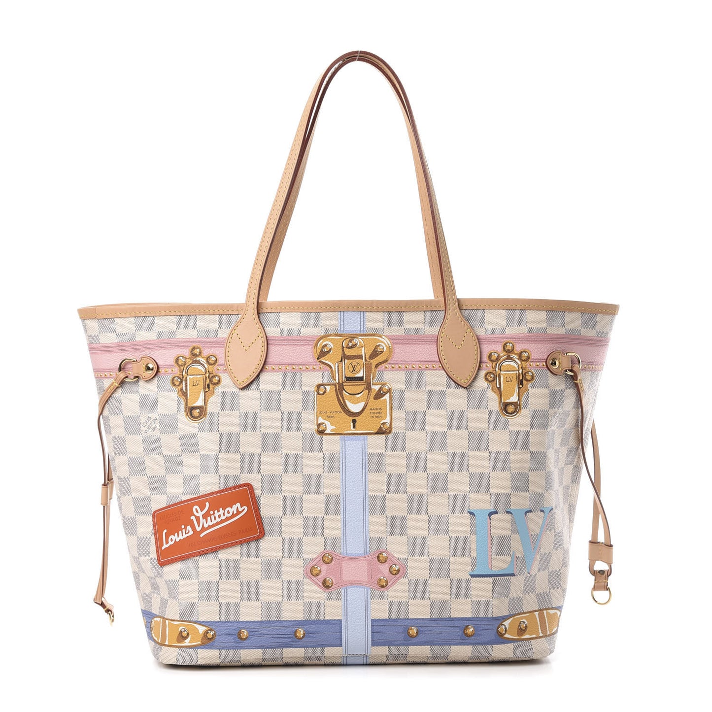 Damier Azur Summer Trunks Neo Neverfull MM