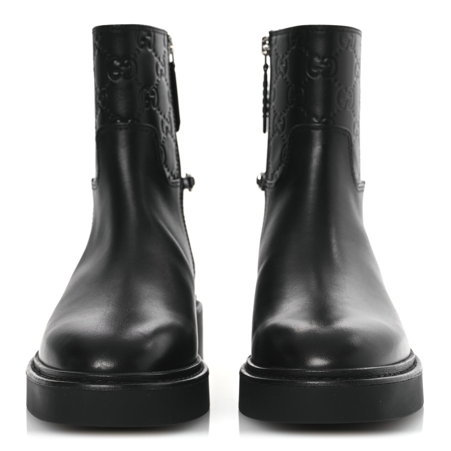 Guccissima Real Betis Glamour Womens Horsebit Ankle Boots 36.5 Black