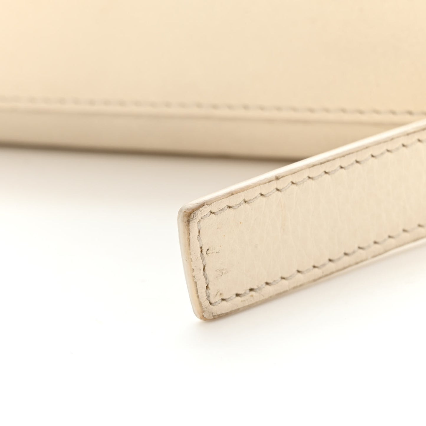 Tumbled Calfskin Mini Voyou Boyfriend Party Bag White