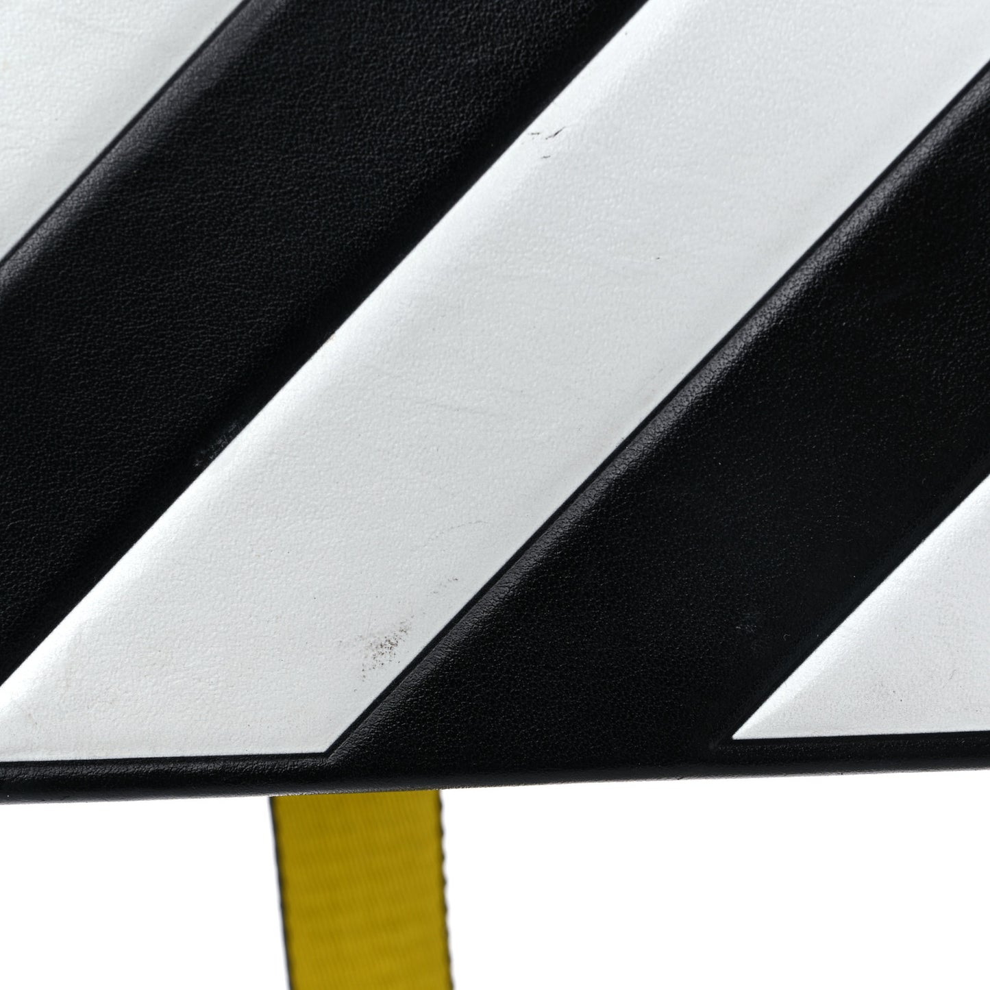 Saffiano Striped Diag Box Bag Black White