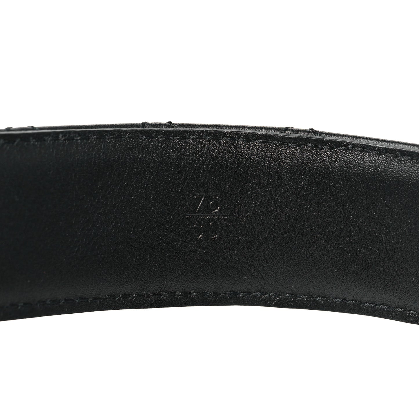 Calfskin Quilted CC Chain Belt 75 30 Black