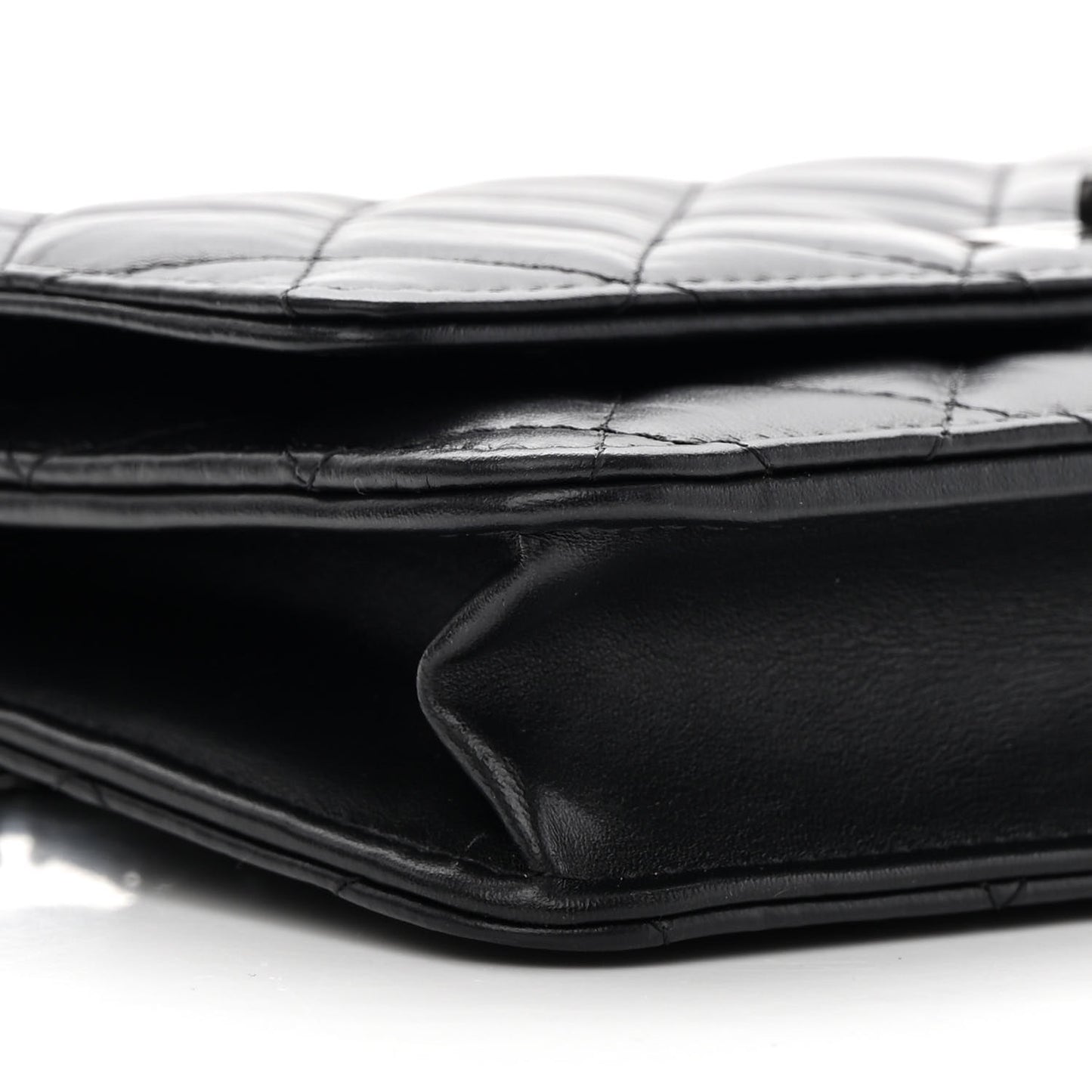 Aged Calfskin Quilted Reissue Wallet On Chain WOC So Black