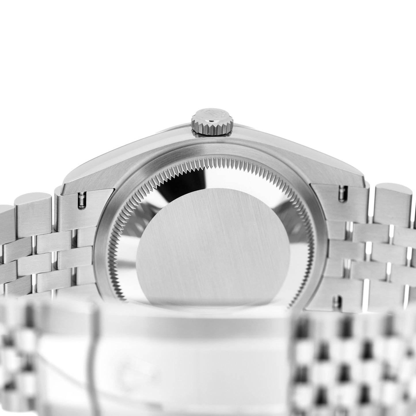 Stainless Steel 18K White Gold 36mm Oyster Perpetual Datejust Watch Olive Green Palm 126234