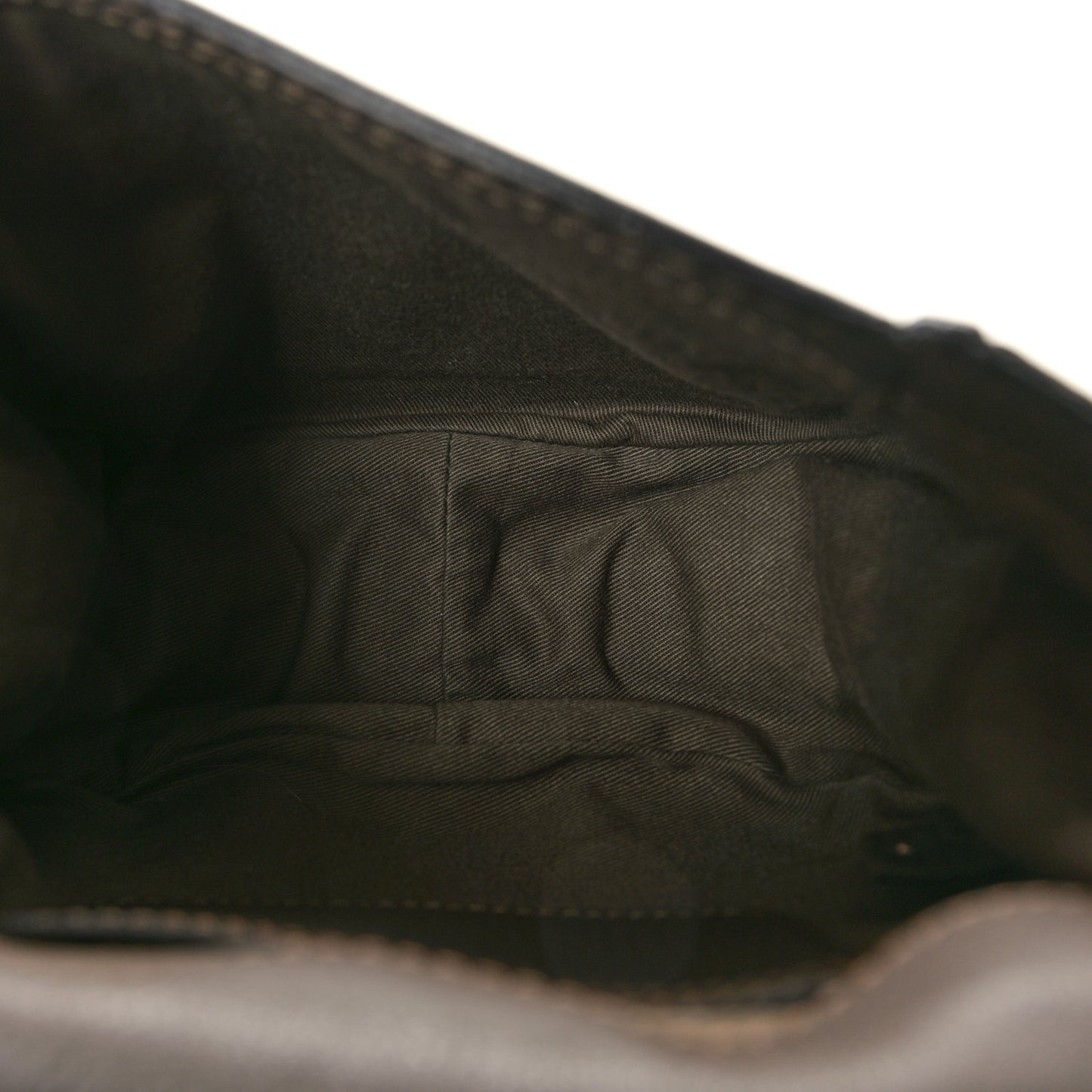 Grained Calfskin Small Marcie Saddle Bag Brown