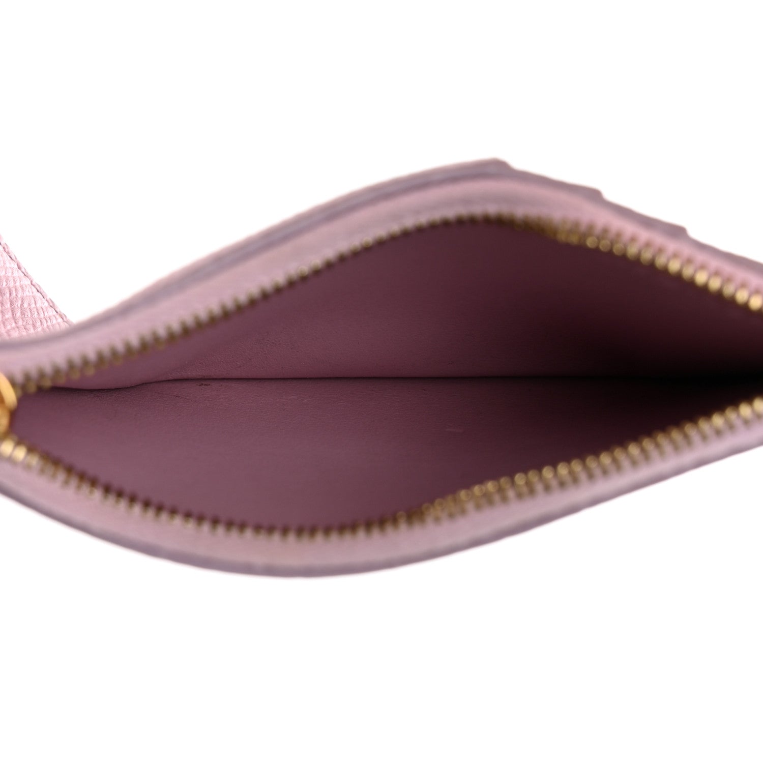 Celine Grained Calfskin Zipped Card Holder Pink 9 of 22