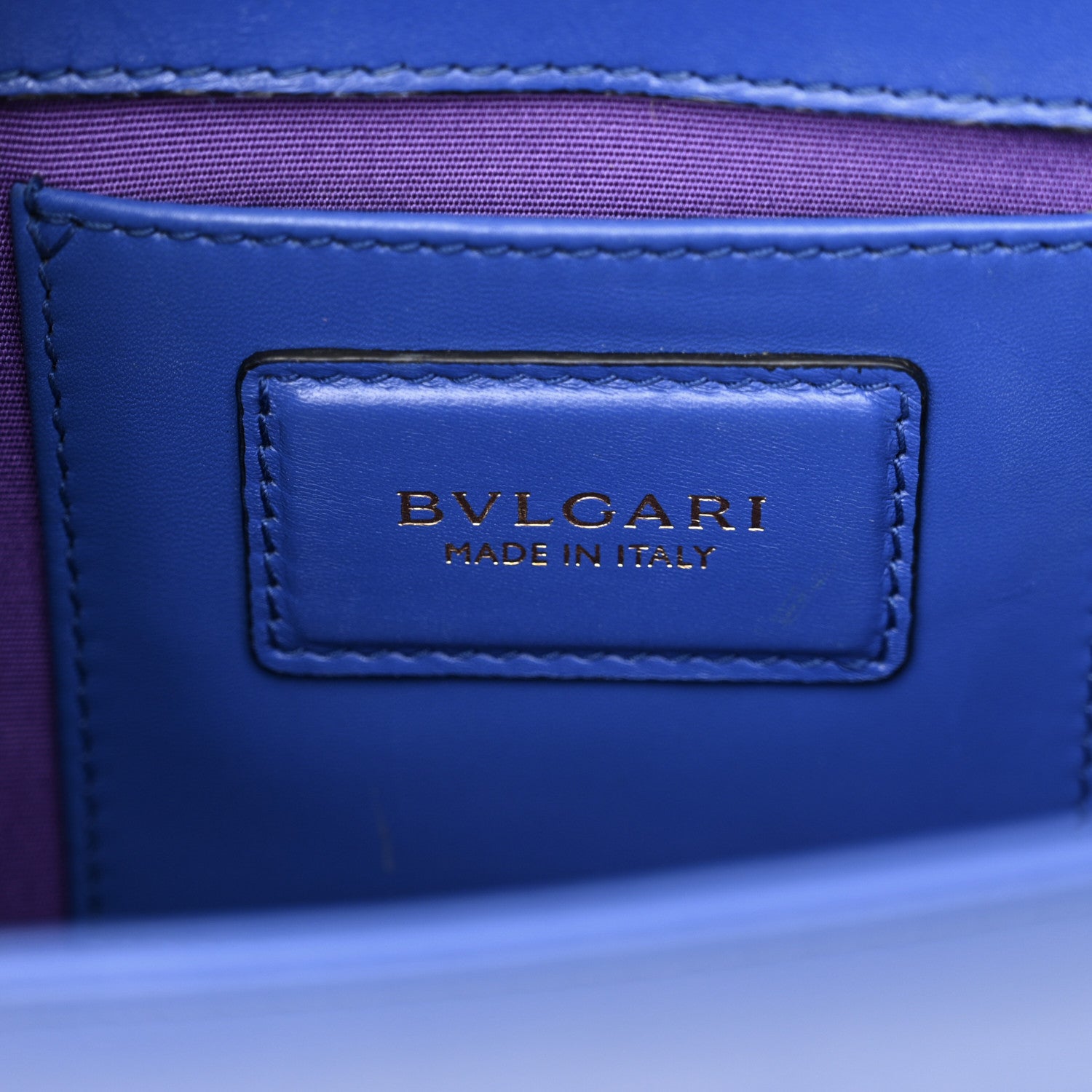 Bulgari Calfskin Serpenti Forever Crossbody Bag Blue 7 of 15