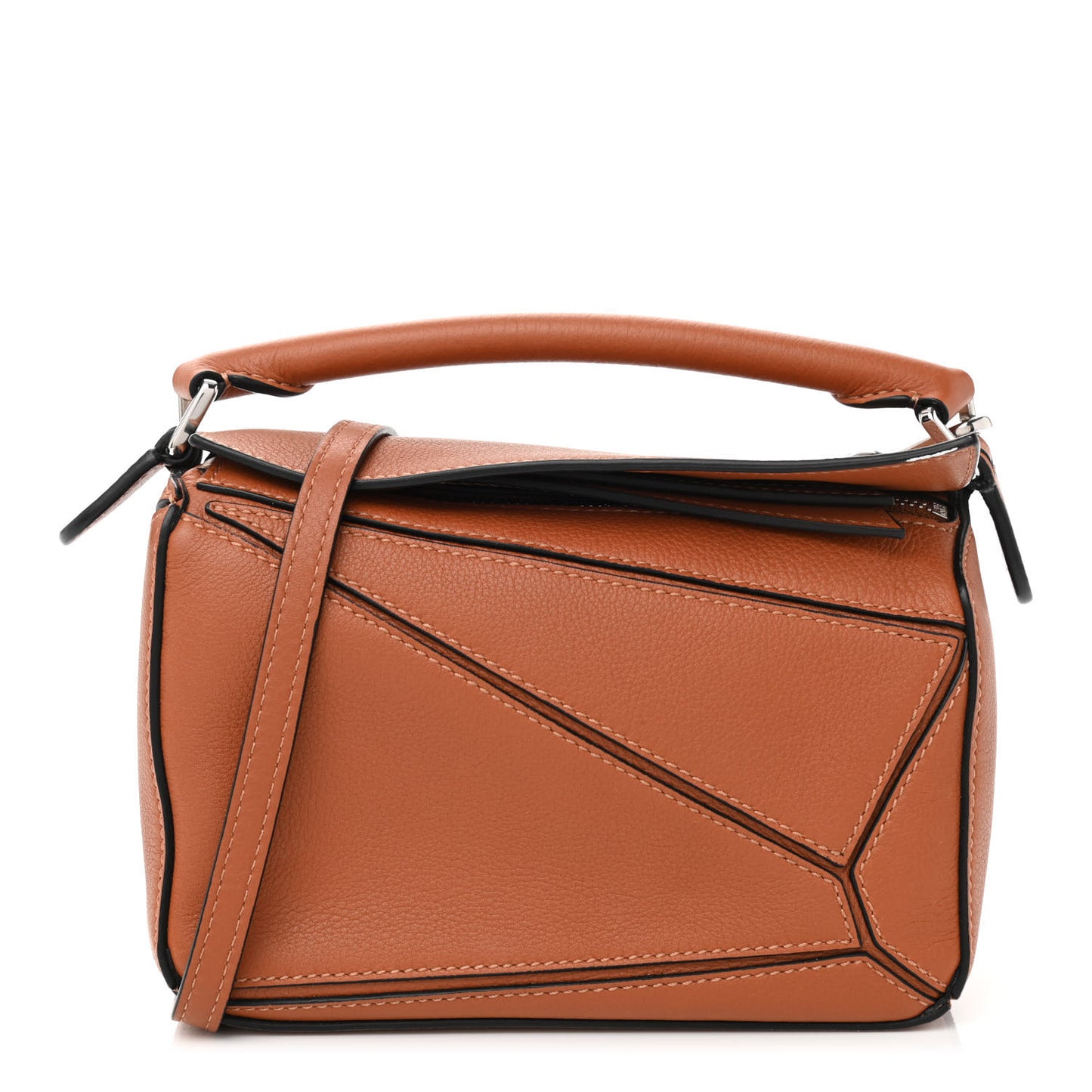Calfskin Mini Puzzle Bag Tan