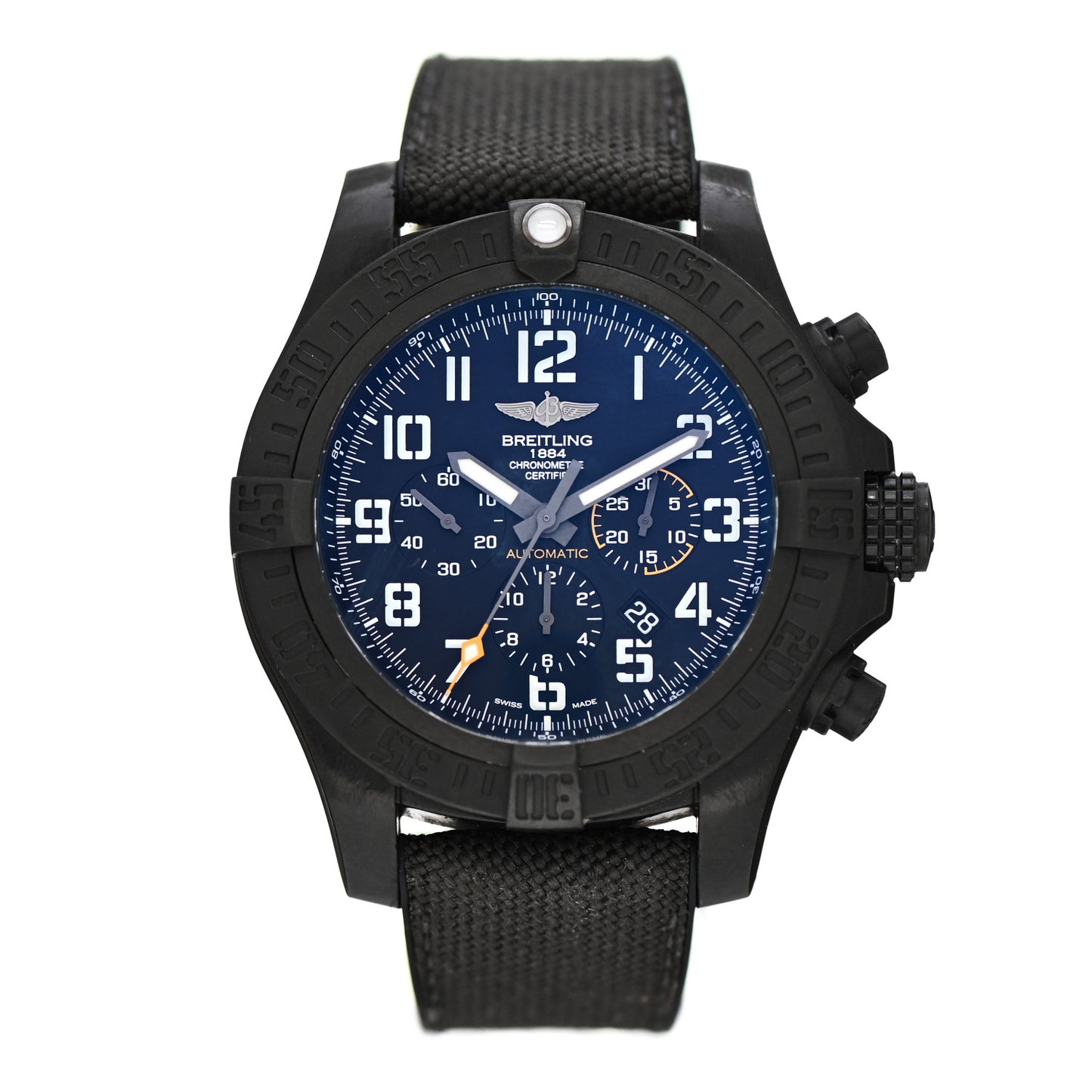 Breitlight Nylon 50mm Avenger Hurricane Automatic Watch Blue XB0170