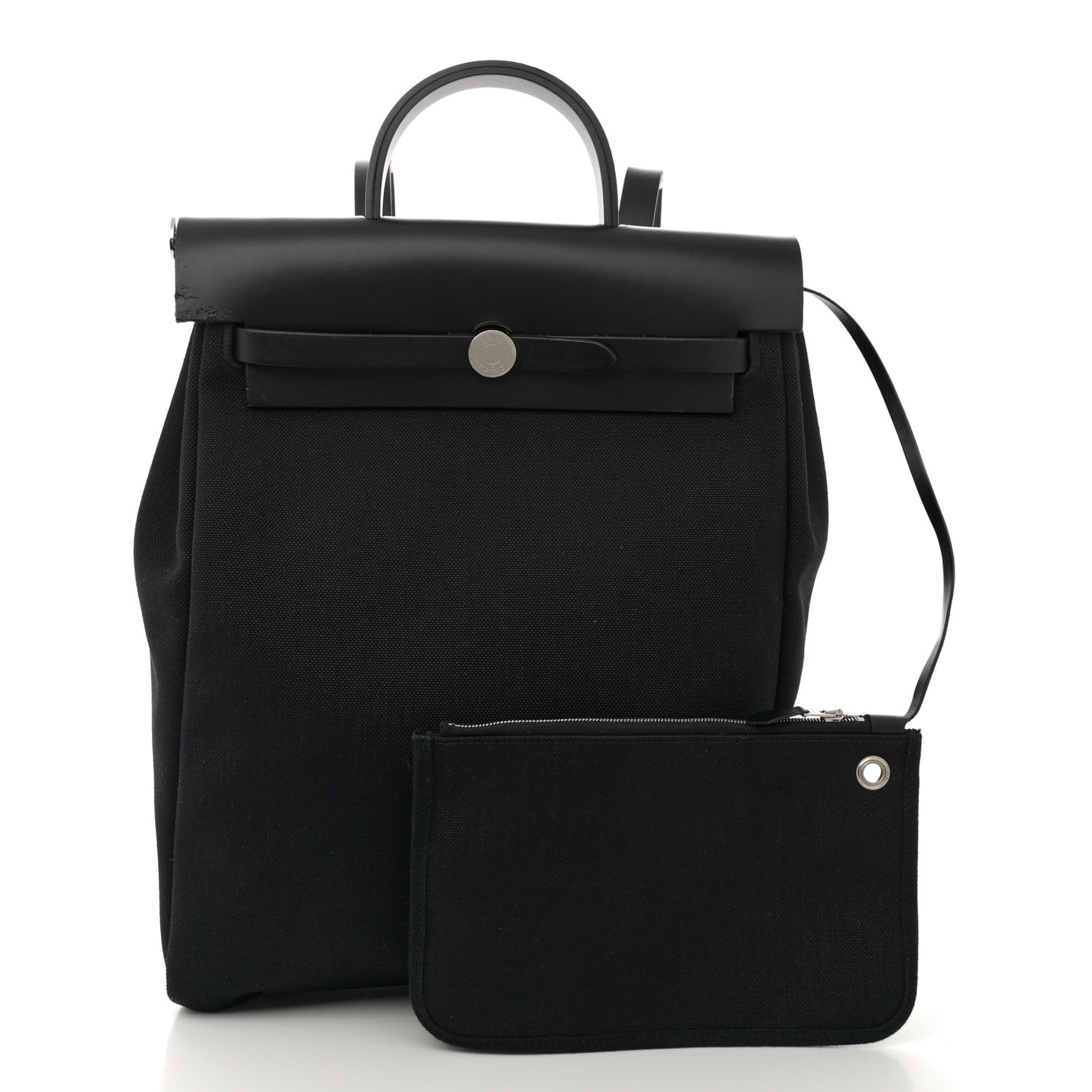 Military Toile Vache Hunter Herbag a Dos Zip Retourne Backpack Black