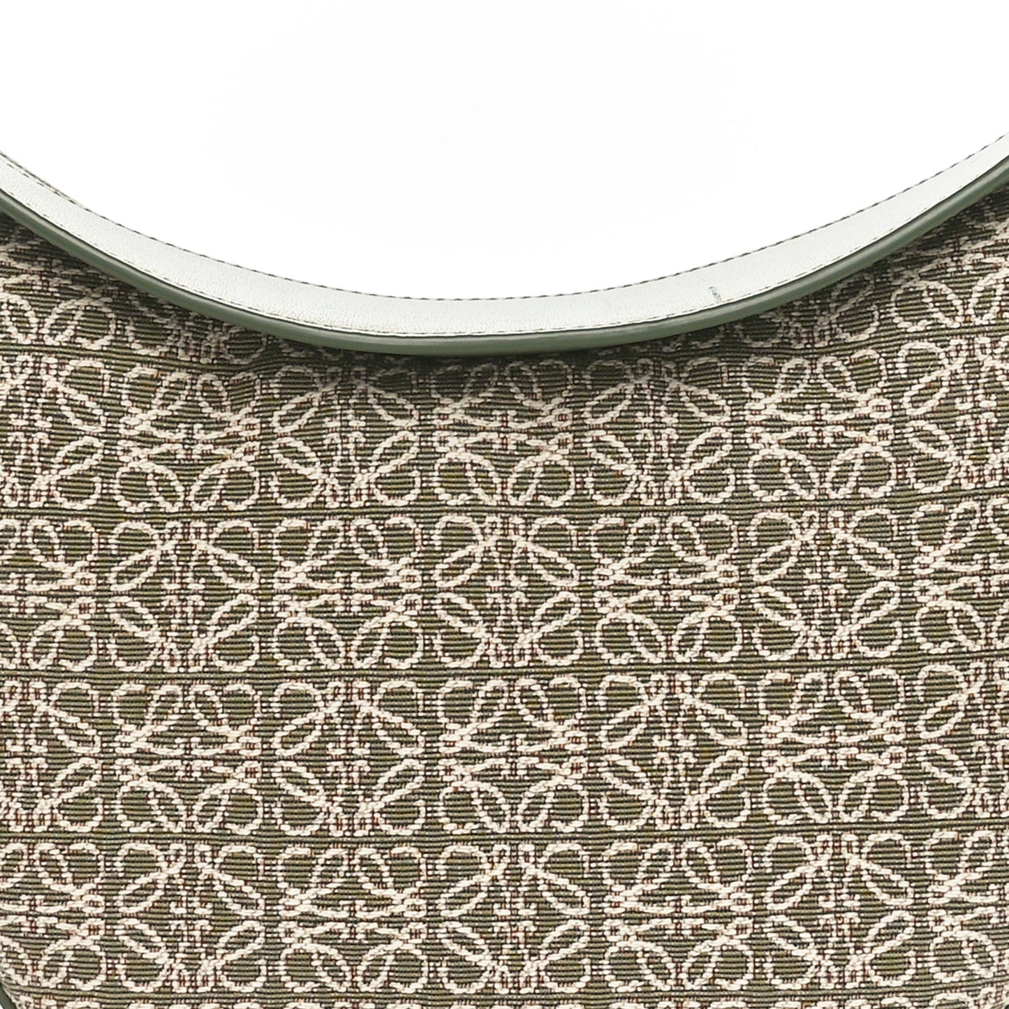 Jacquard Anagram Calfskin Luna Bag Avocado