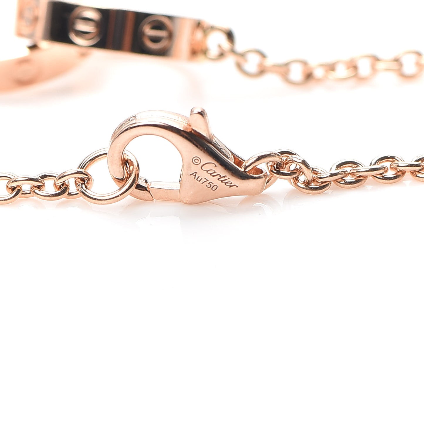18K Pink Gold Interlocking LOVE Bracelet