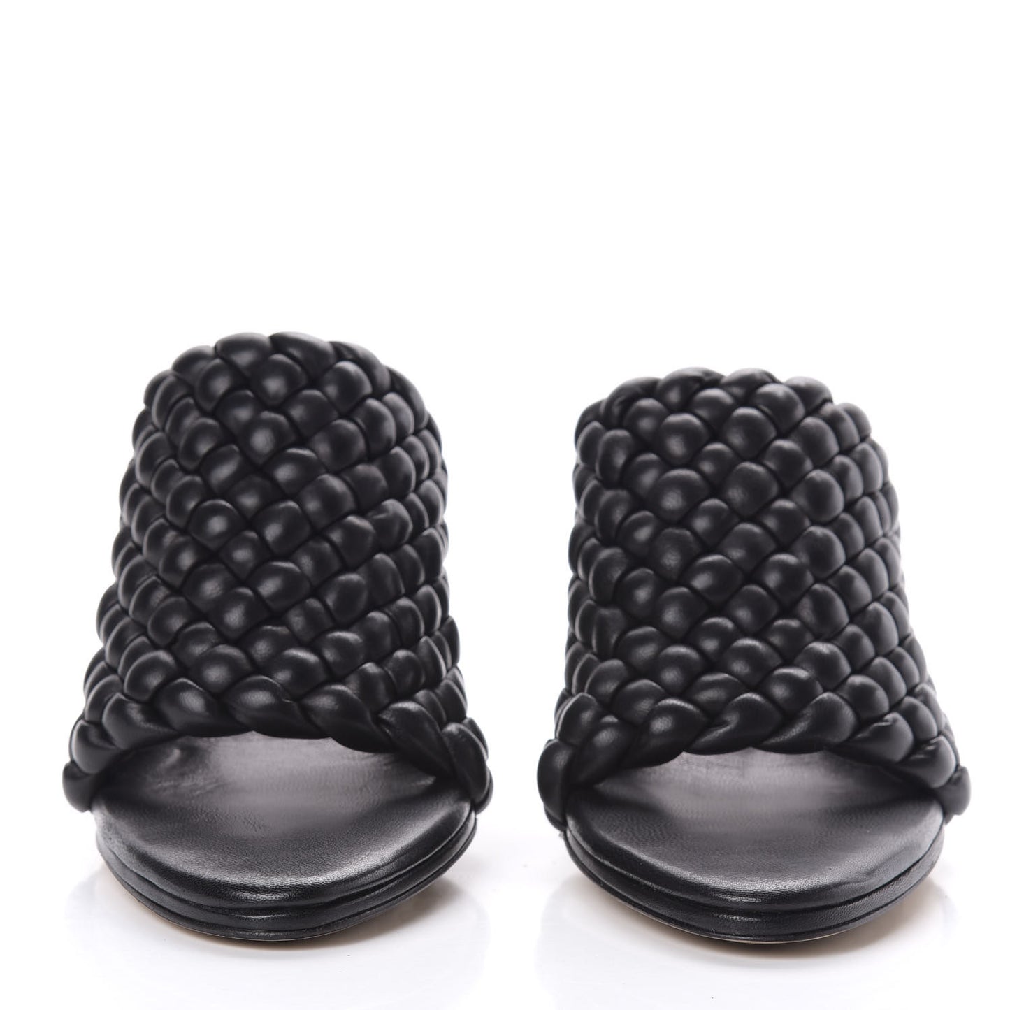 Nappa Padded Intreccio The Curve Sandals 40.5 Black