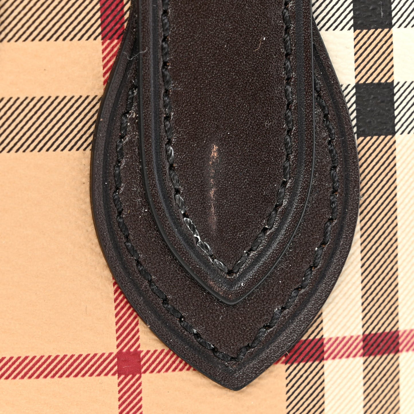 Haymarket Check Small Orchard Bowling Bag Chocolate